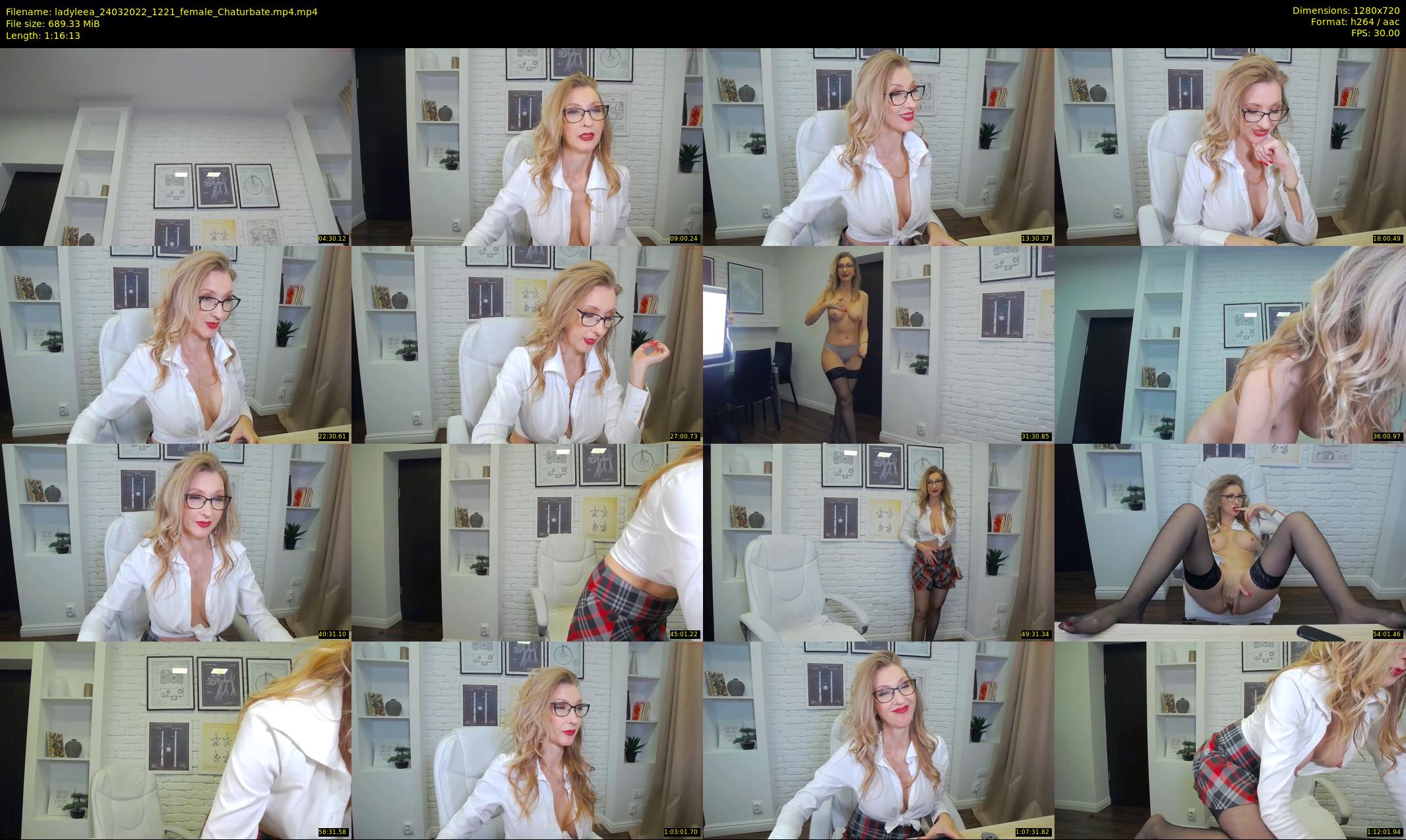 ladyleea — 77 minute Chaturbate female cam show recording, 720p, Mar 24, 2022