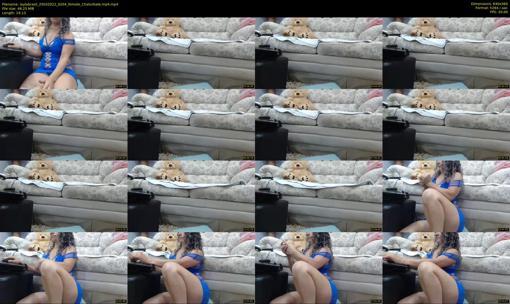 laylabrasil — 20 minute Chaturbate female cam show recording, 360p, Mar 25, 2022