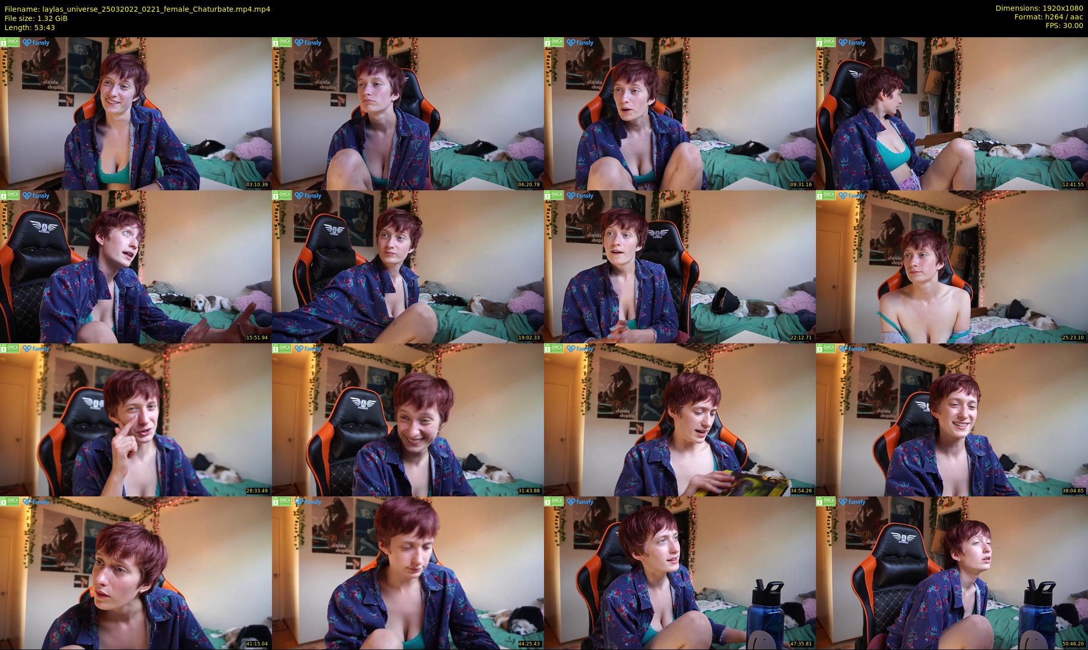 laylas_universe — 54 minute Chaturbate female cam show recording, 1080p, Mar 25, 2022
