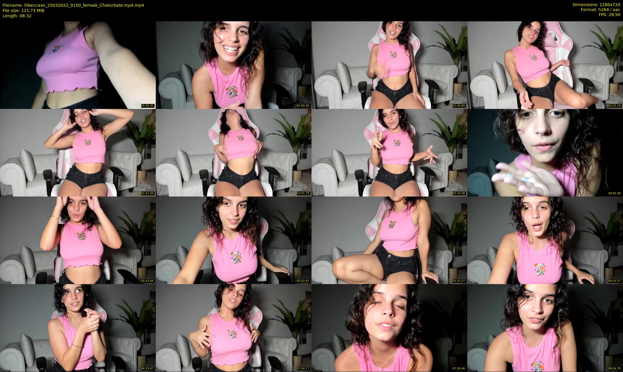 lilbeccaxo — 9 minute Chaturbate female cam show recording, 720p, Mar 25, 2022