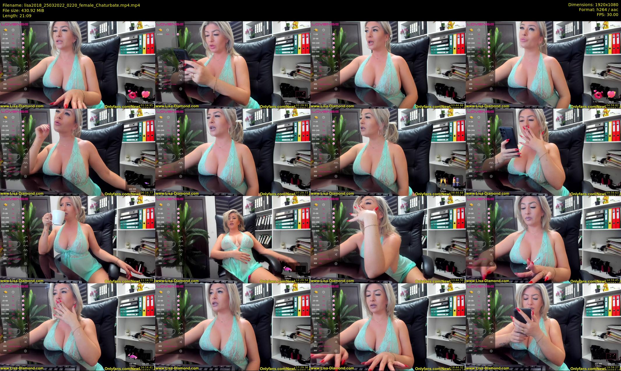 lisa2018 — 22 minute Chaturbate female cam show recording, 1080p, Mar 25, 2022