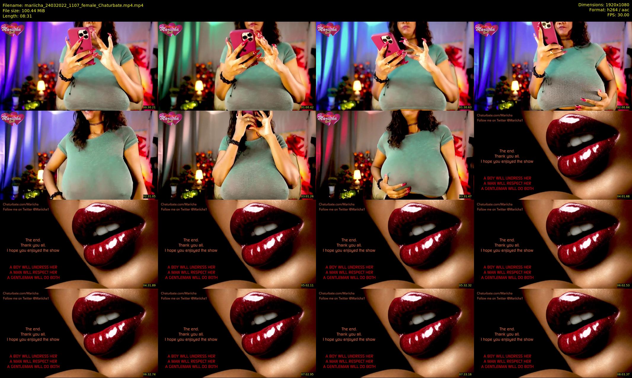 mariicha — 9 minute Chaturbate female cam show recording, 1080p, Mar 24, 2022