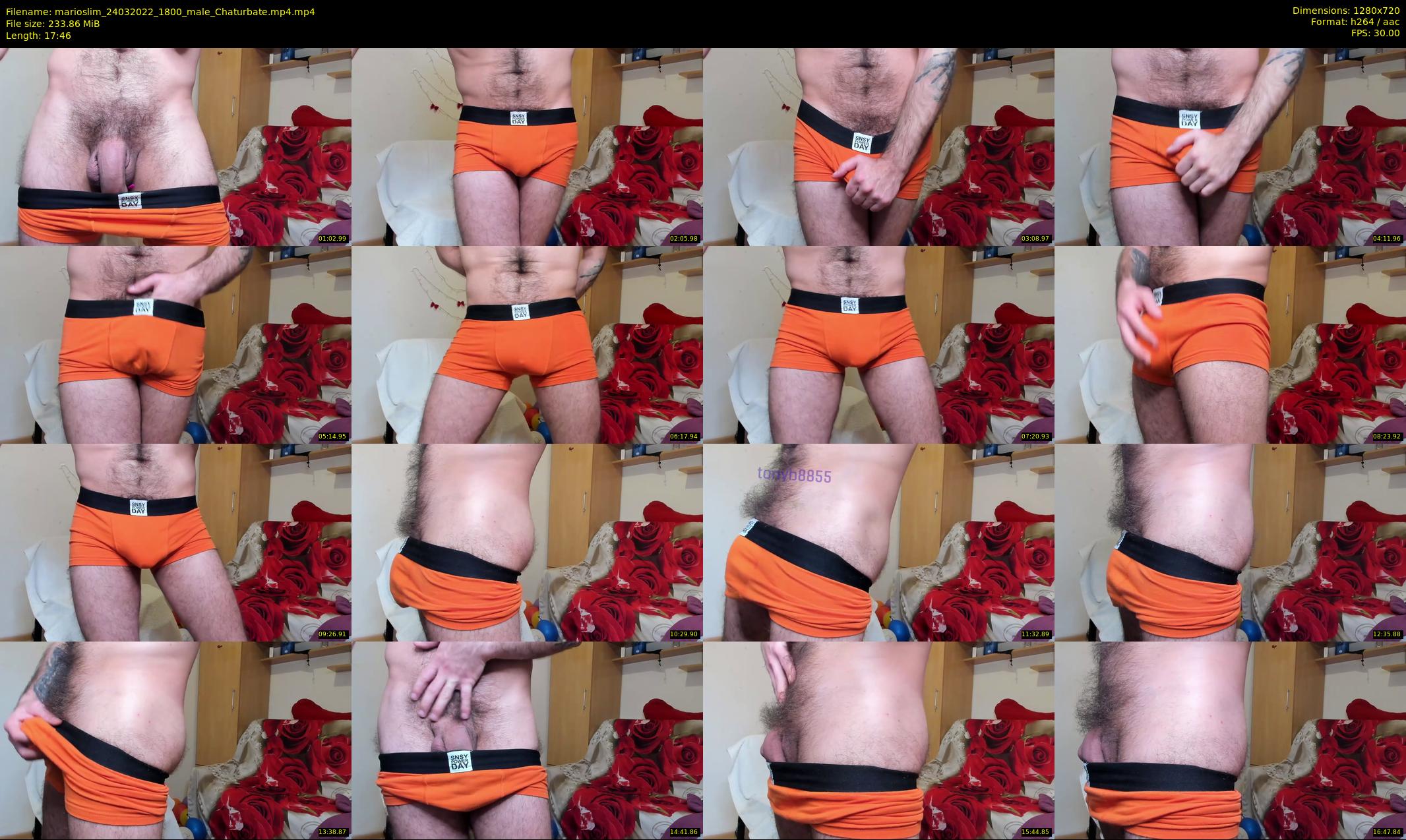 marioslim — 18 minute Chaturbate male cam show recording, 720p, Mar 24, 2022
