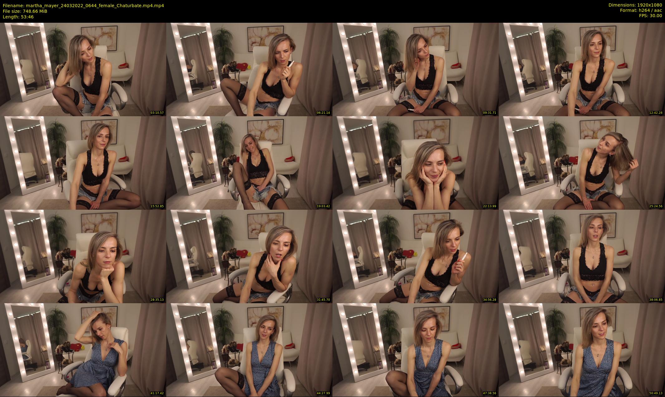 martha_mayer — 54 minute Chaturbate female cam show recording, 1080p, Mar 24, 2022