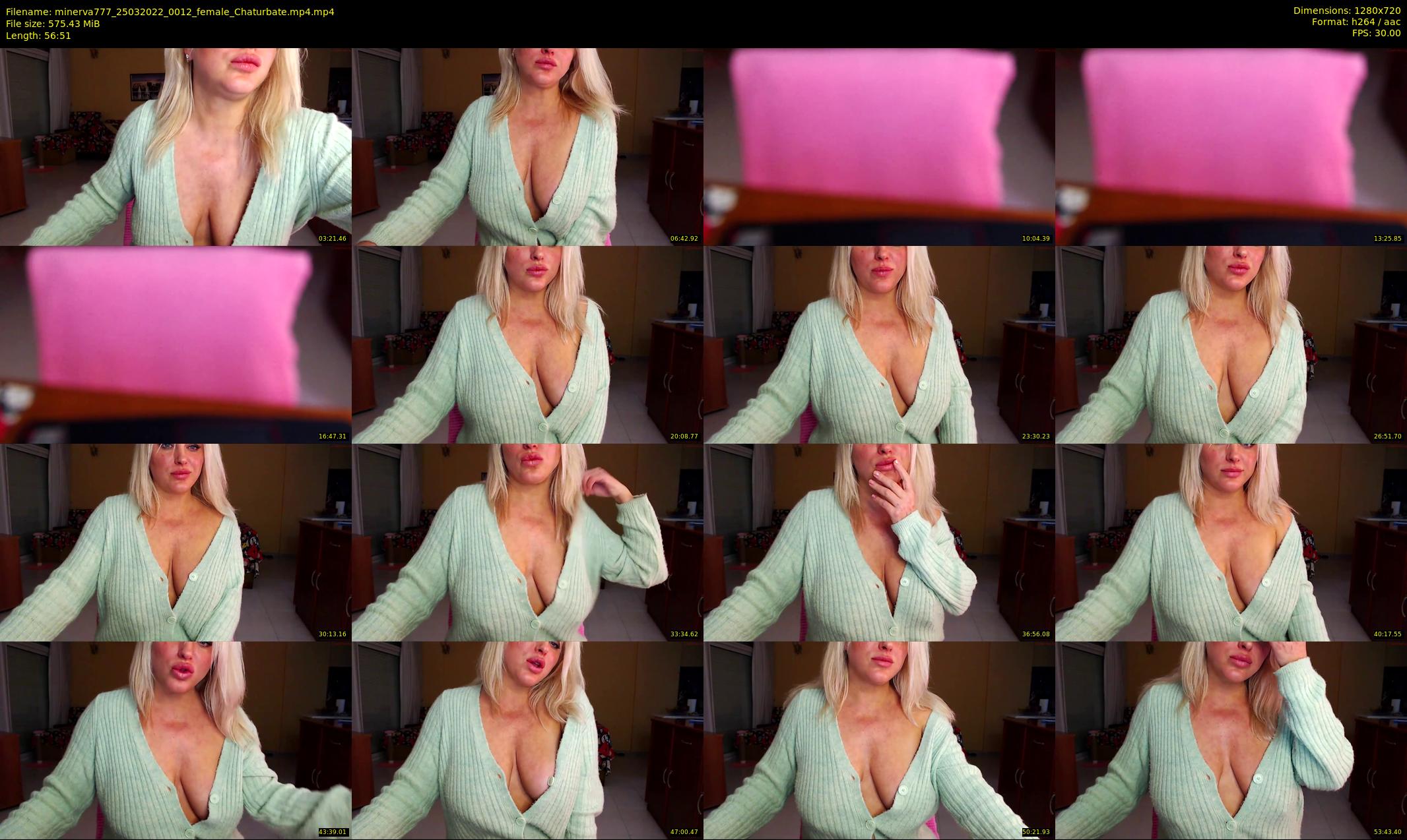 minerva777 — 57 minute Chaturbate female cam show recording, 720p, Mar 25, 2022
