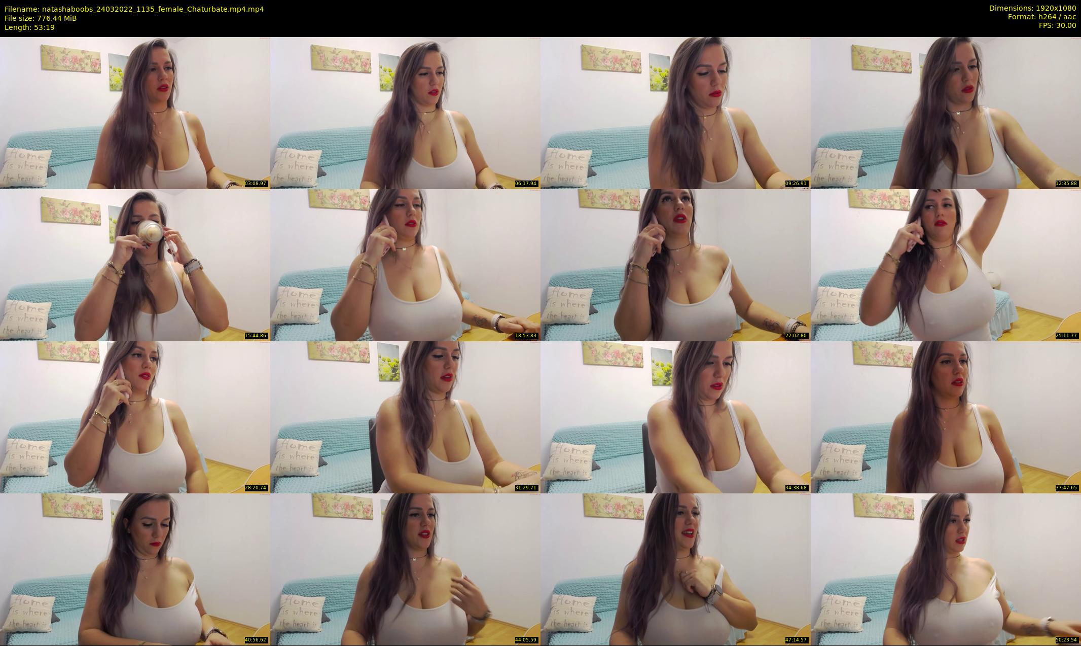 natashaboobs — 54 minute Chaturbate female cam show recording, 1080p, Mar 24, 2022