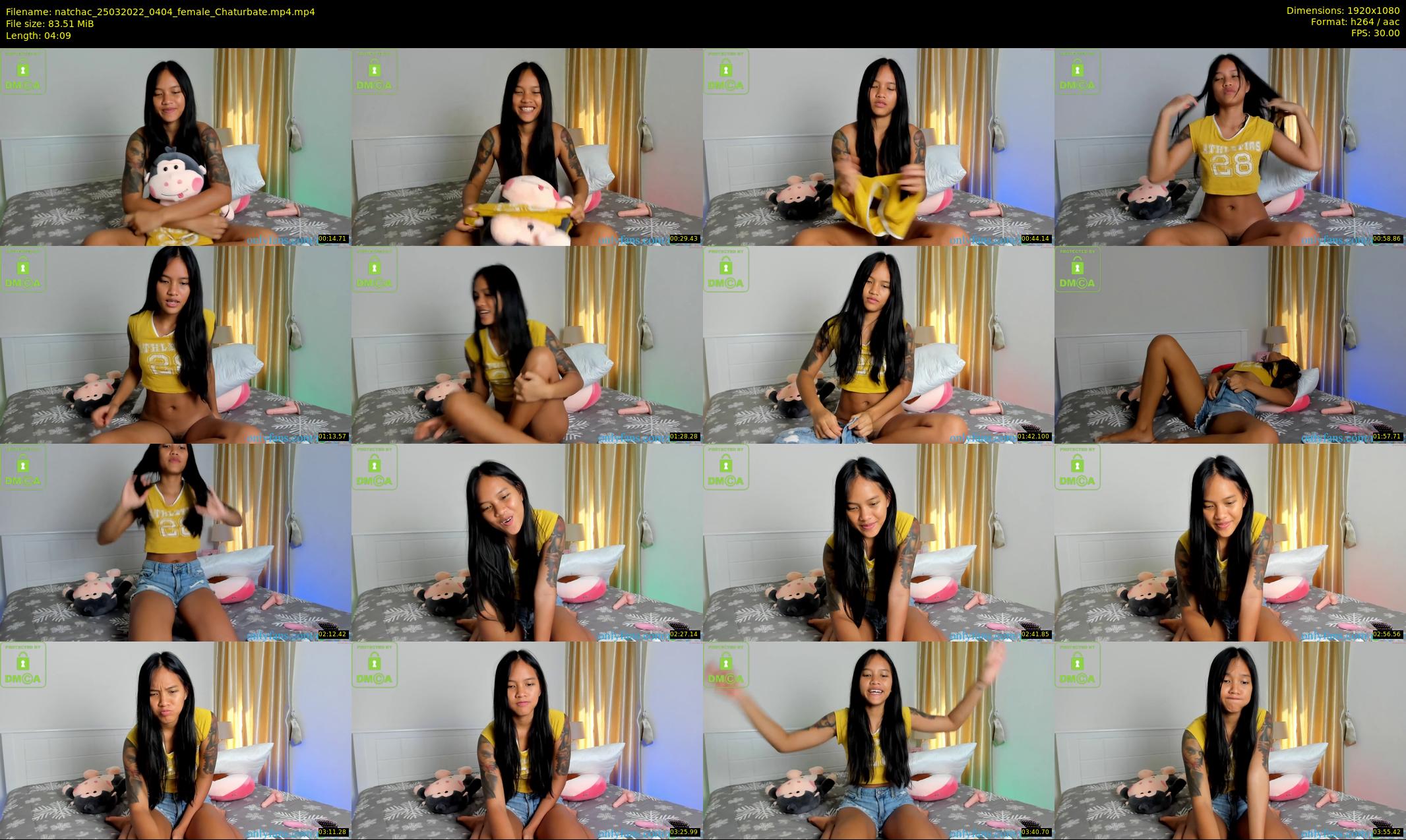natchac — 5 minute Chaturbate female cam show recording, 1080p, Mar 25, 2022