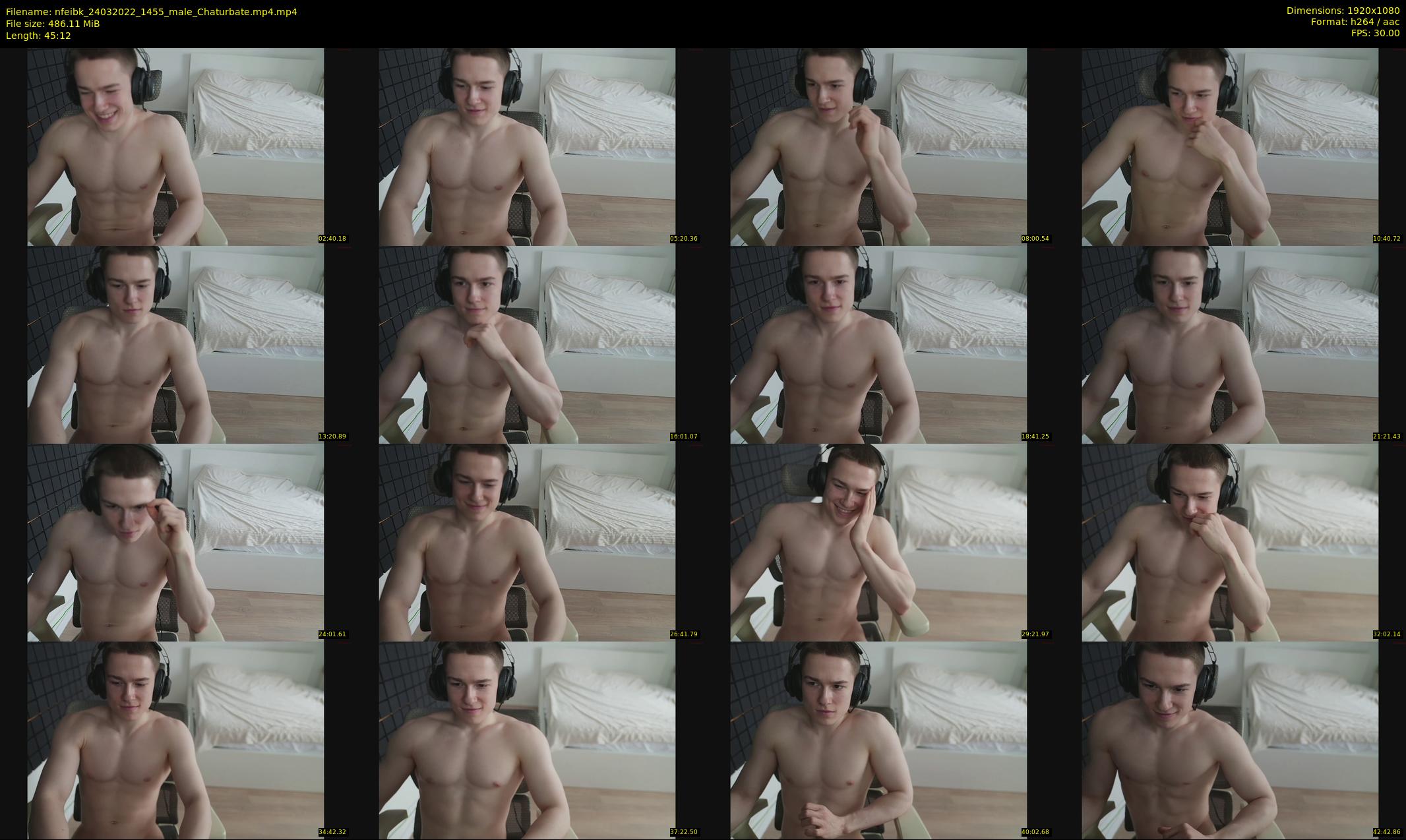 nfeibk — 46 minute Chaturbate male cam show recording, 1080p, Mar 24, 2022