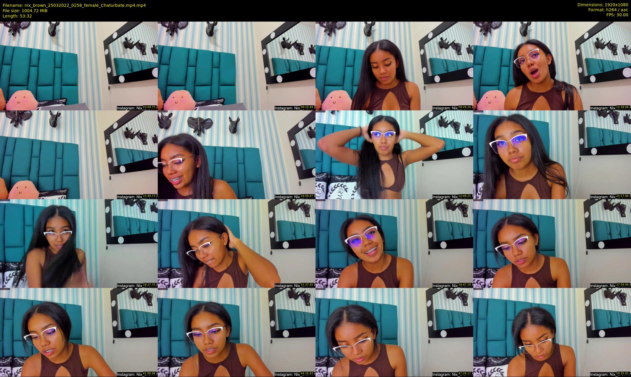 nix_brown — 54 minute Chaturbate female cam show recording, 1080p, Mar 25, 2022