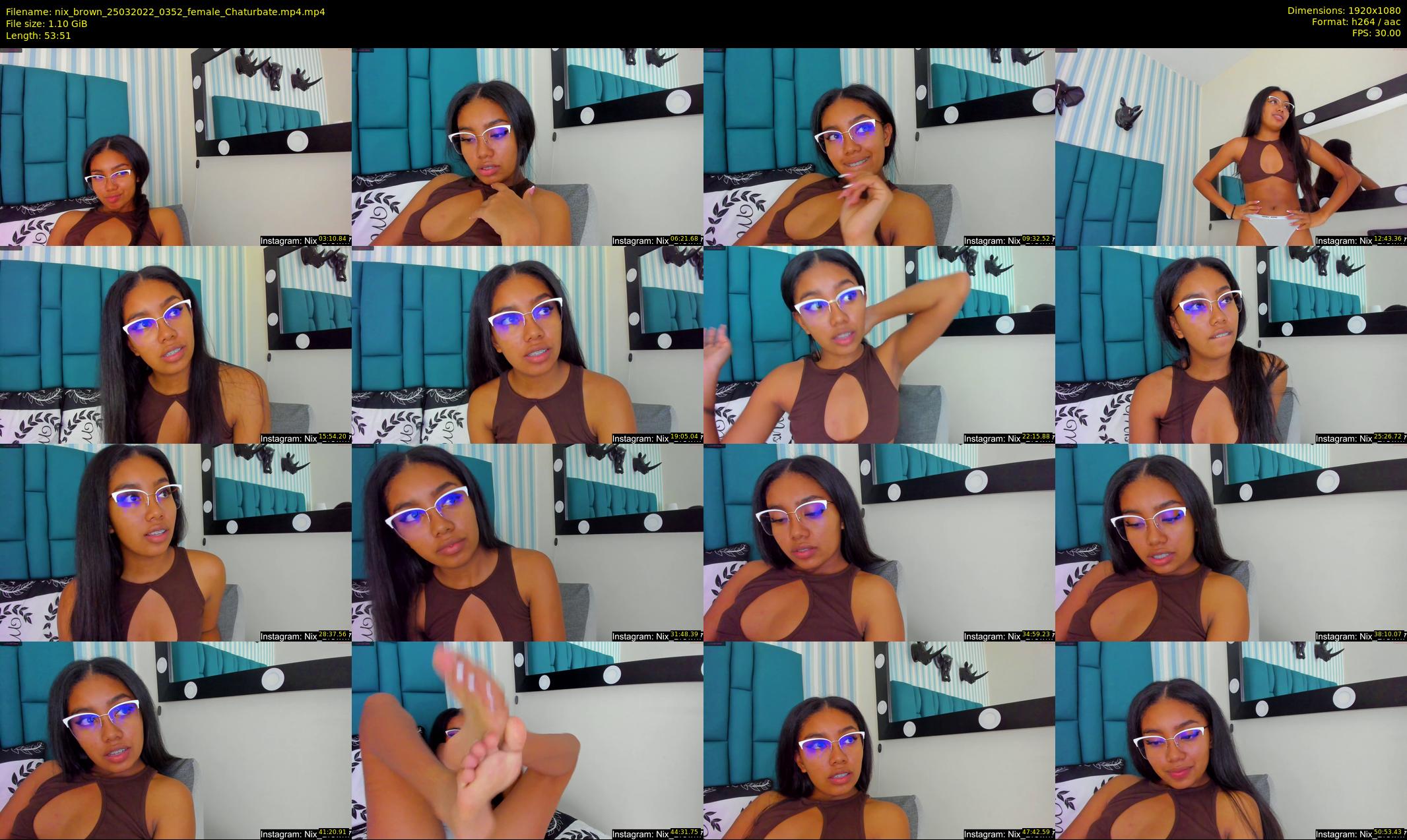 nix_brown — 54 minute Chaturbate female cam show recording, 1080p, Mar 25, 2022