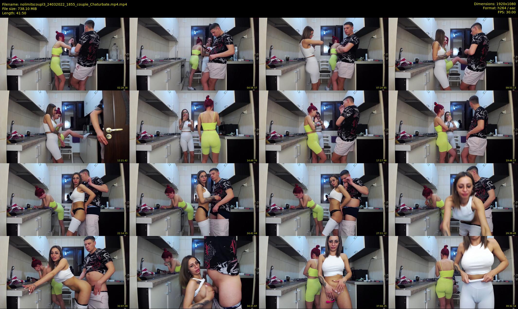 nolimitscoupl3 — 42 minute Chaturbate couple cam show recording, 1080p, Mar 24, 2022