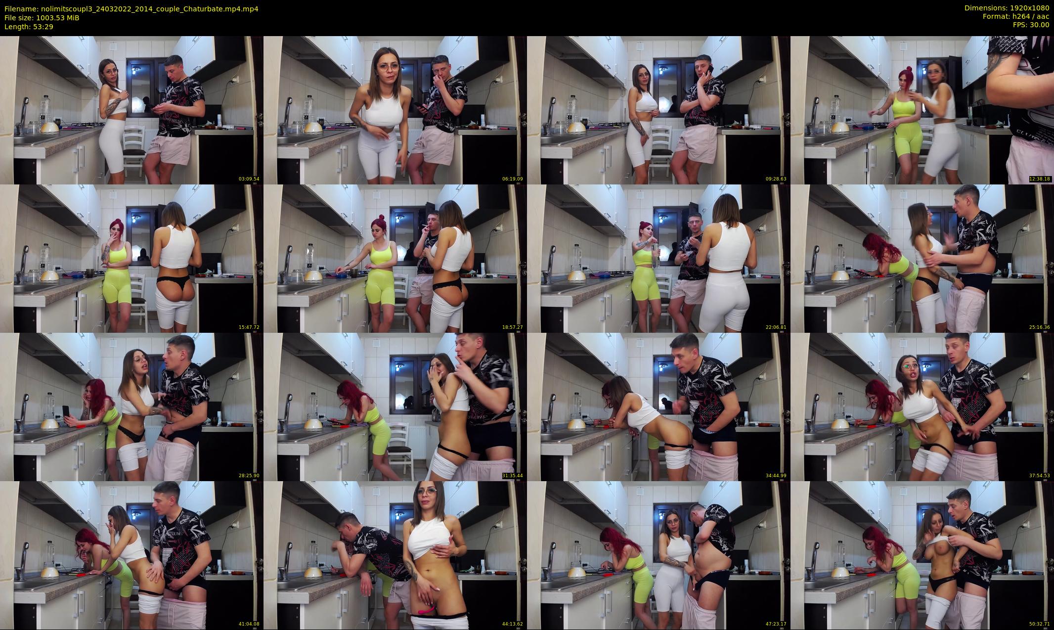 nolimitscoupl3 — 54 minute Chaturbate couple cam show recording, 1080p, Mar 24, 2022