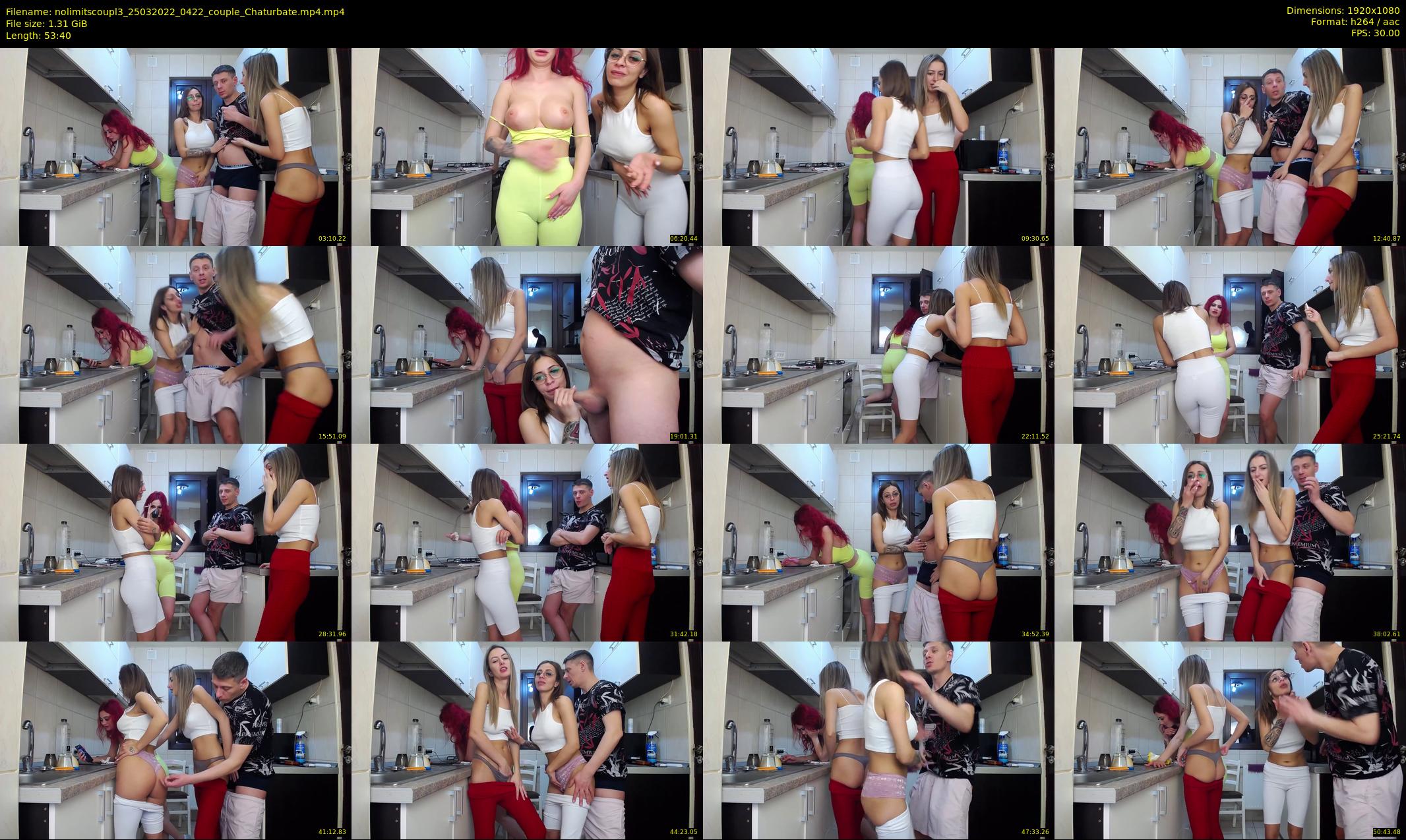 nolimitscoupl3 — 54 minute Chaturbate couple cam show recording, 1080p, Mar 25, 2022