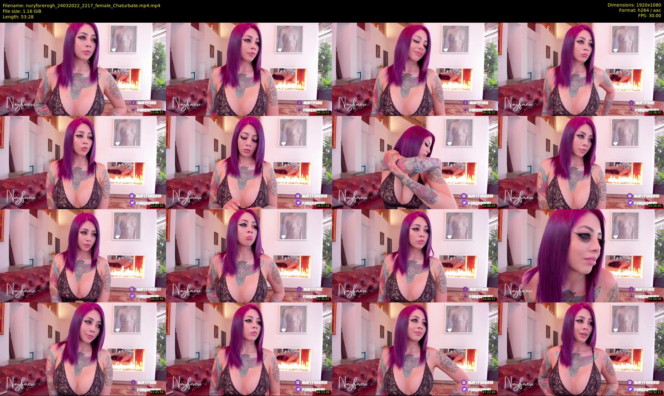 nuryforerogh — 54 minute Chaturbate female cam show recording, 1080p, Mar 24, 2022