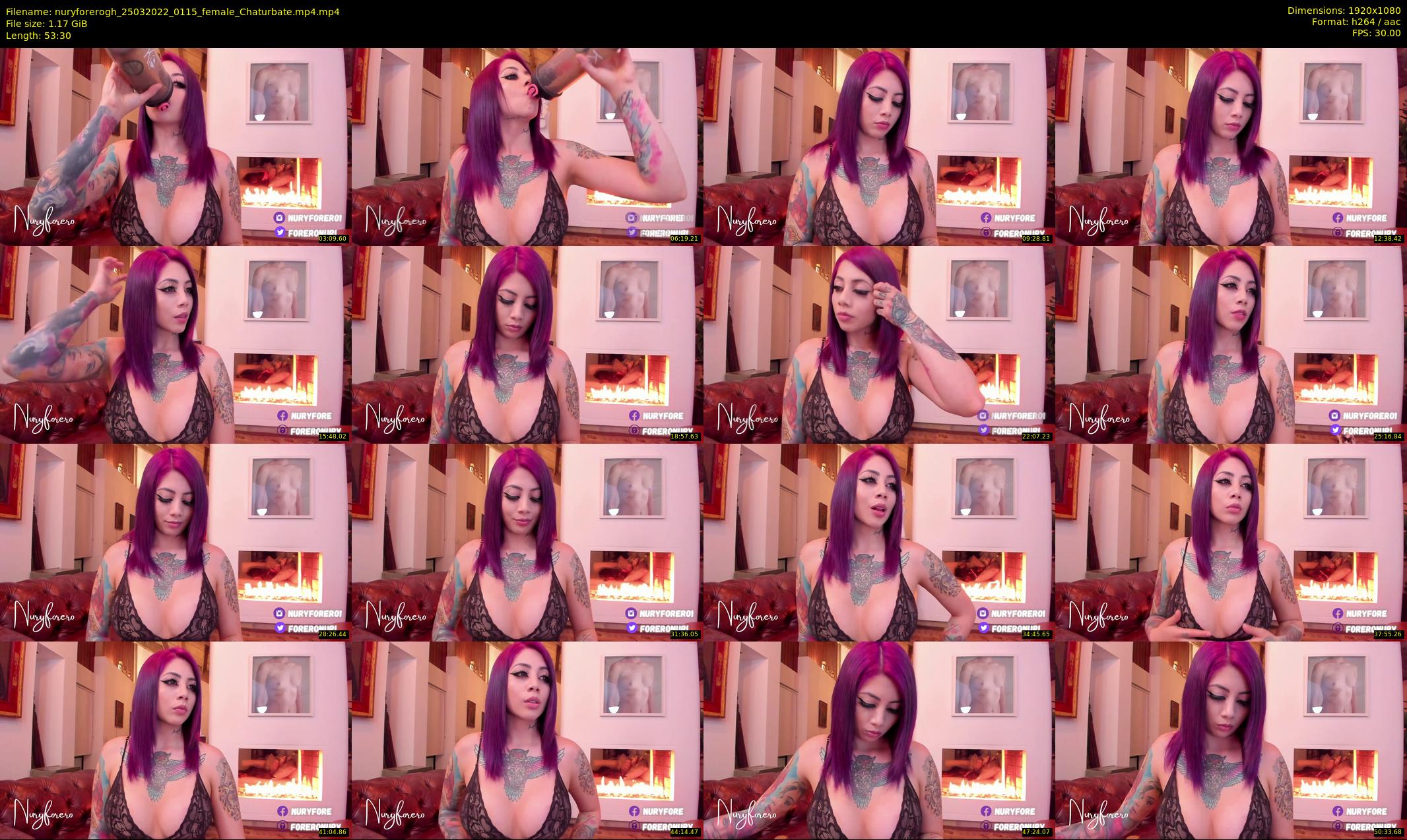 nuryforerogh — 54 minute Chaturbate female cam show recording, 1080p, Mar 25, 2022