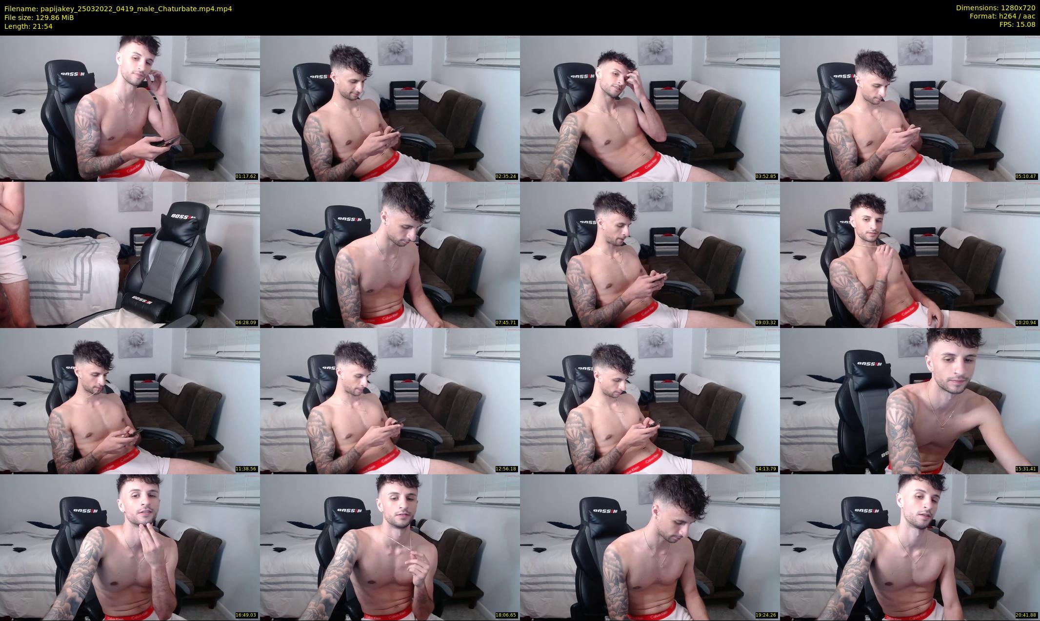 papijakey — 22 minute Chaturbate male cam show recording, 720p, Mar 25, 2022