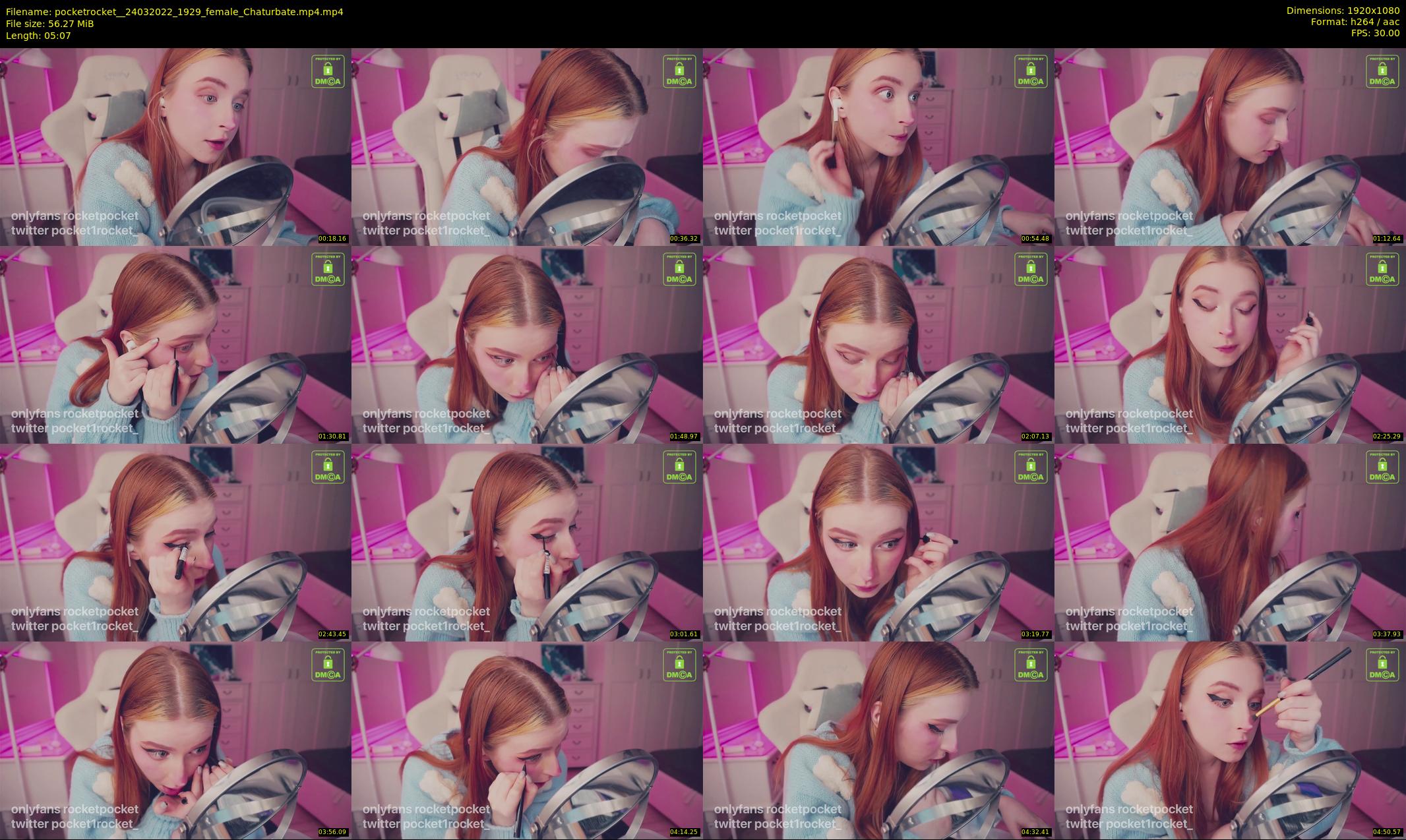 pocketrocket_ — 6 minute Chaturbate female cam show recording, 1080p, Mar 24, 2022