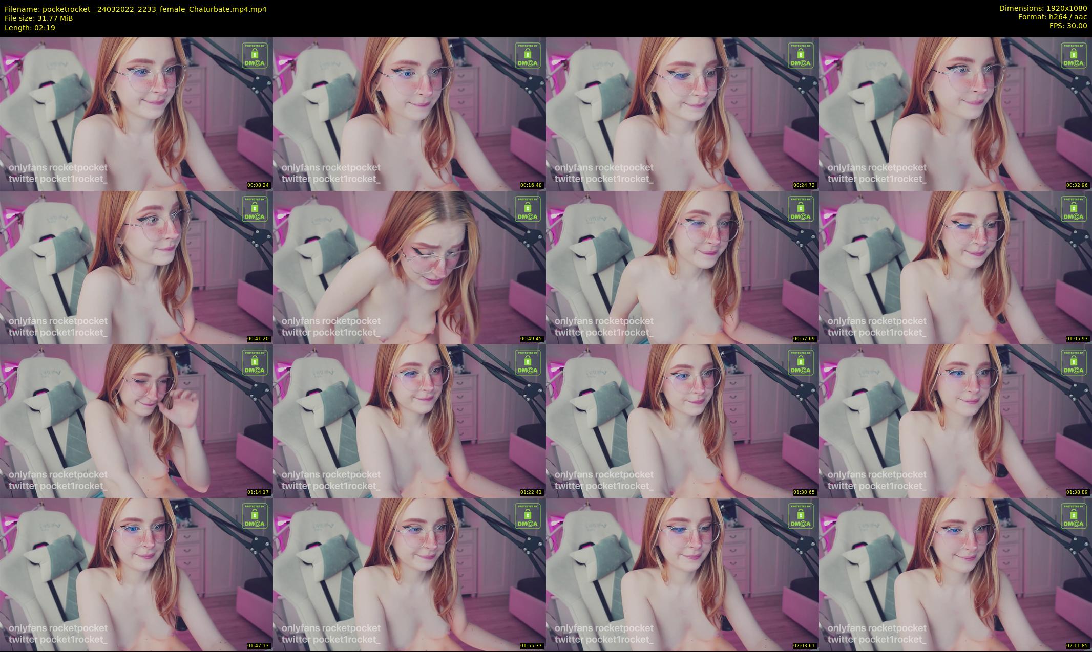 pocketrocket_ — 3 minute Chaturbate female cam show recording, 1080p, Mar 24, 2022