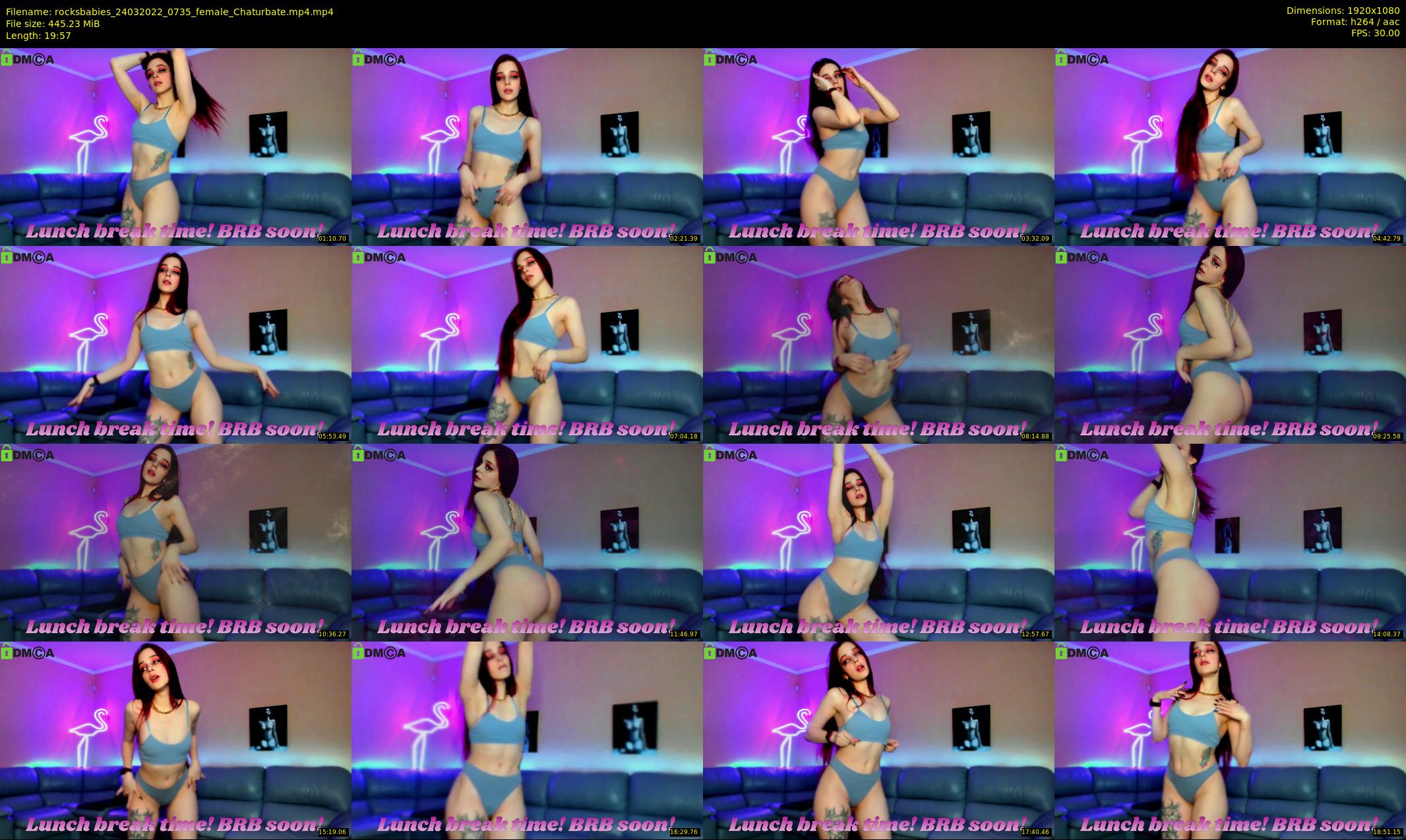 rocksbabies — 20 minute Chaturbate female cam show recording, 1080p, Mar 24, 2022