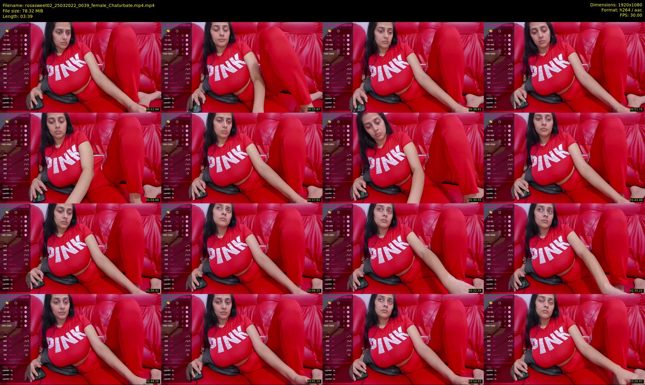 rosasweet02 — 4 minute Chaturbate female cam show recording, 1080p, Mar 25, 2022