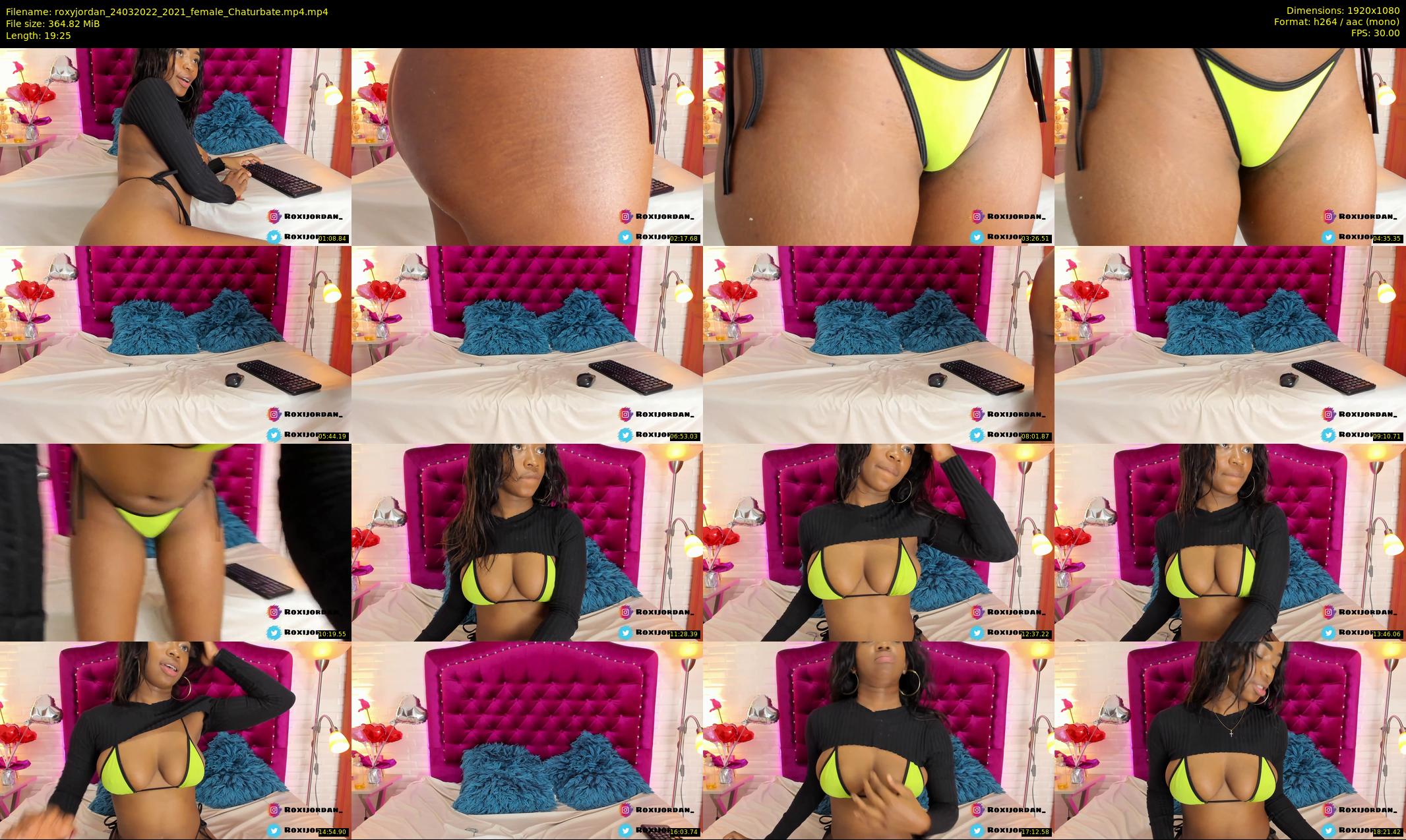 roxyjordan — 20 minute Chaturbate female cam show recording, 1080p, Mar 24, 2022