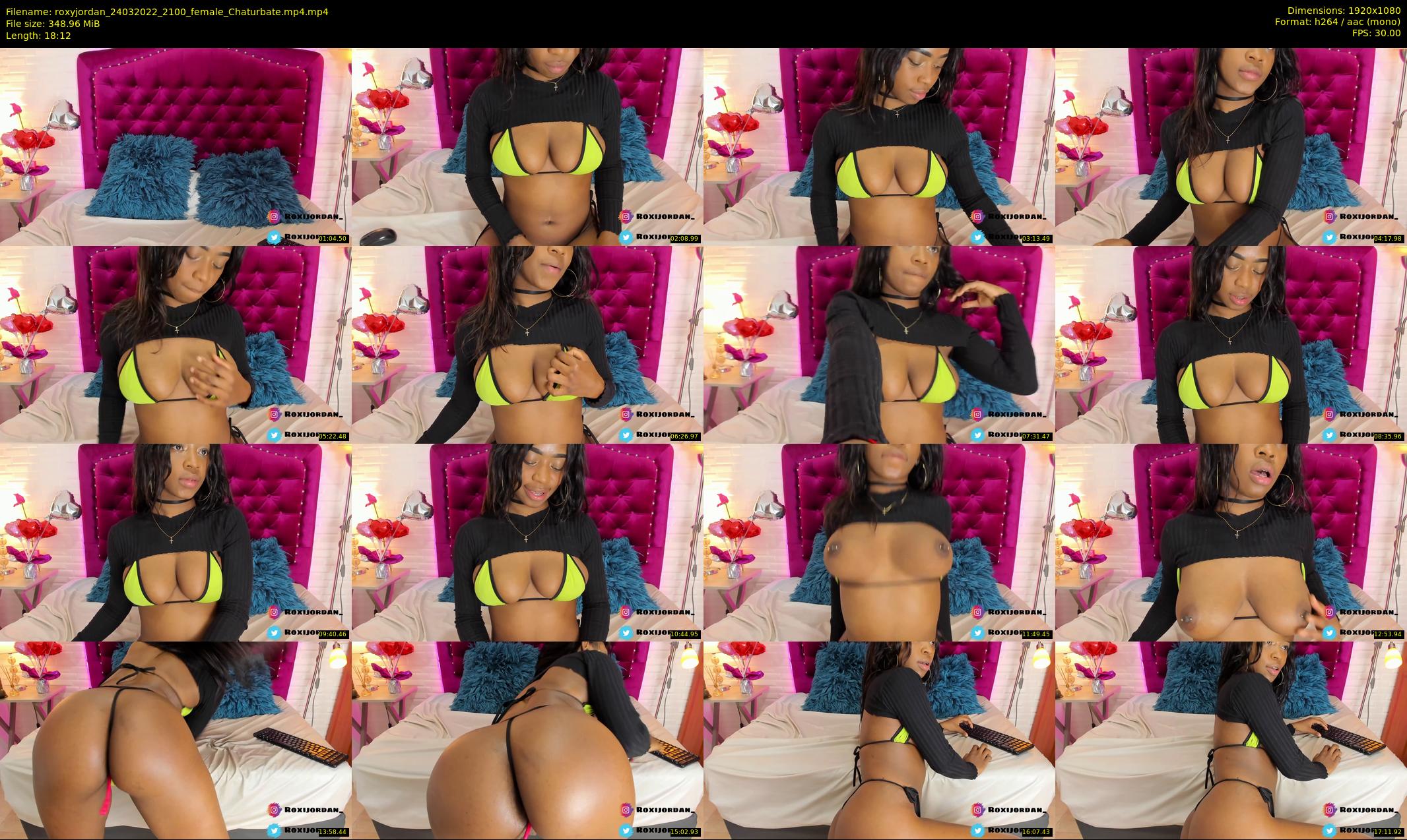 roxyjordan — 19 minute Chaturbate female cam show recording, 1080p, Mar 24, 2022