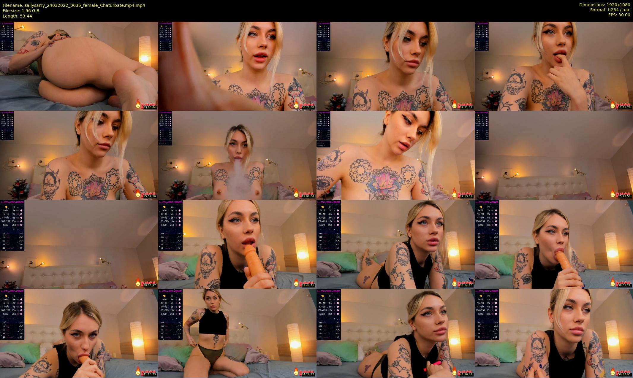 sallysarry — 54 minute Chaturbate couple cam show recording, 1080p, Mar 24, 2022