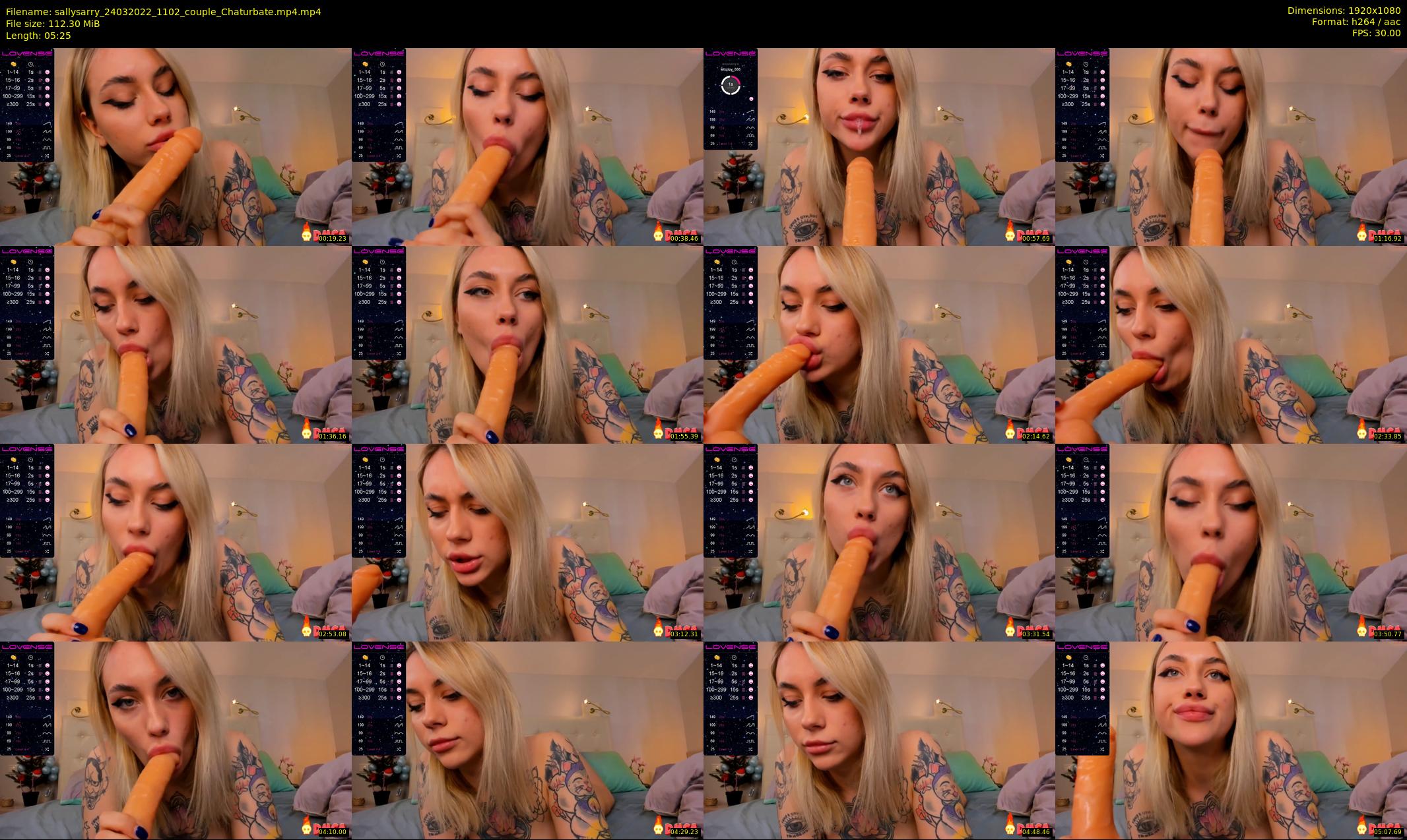 sallysarry — 6 minute Chaturbate couple cam show recording, 1080p, Mar 24, 2022
