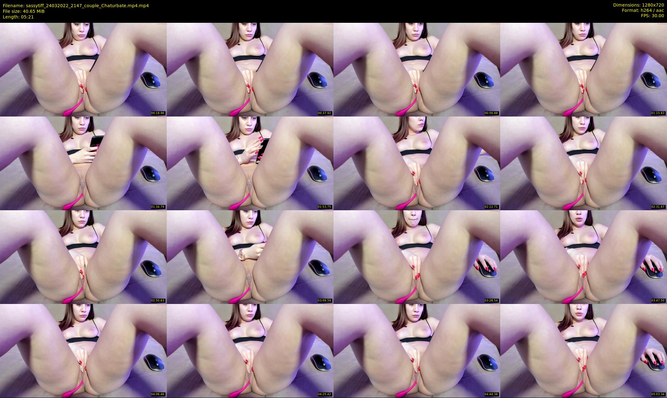 sassytiff — 6 minute Chaturbate couple cam show recording, 720p, Mar 24, 2022