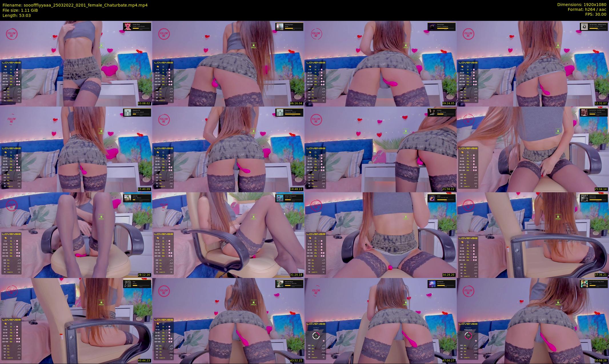 sooofffiyyaaa — 54 minute Chaturbate female cam show recording, 1080p, Mar 25, 2022