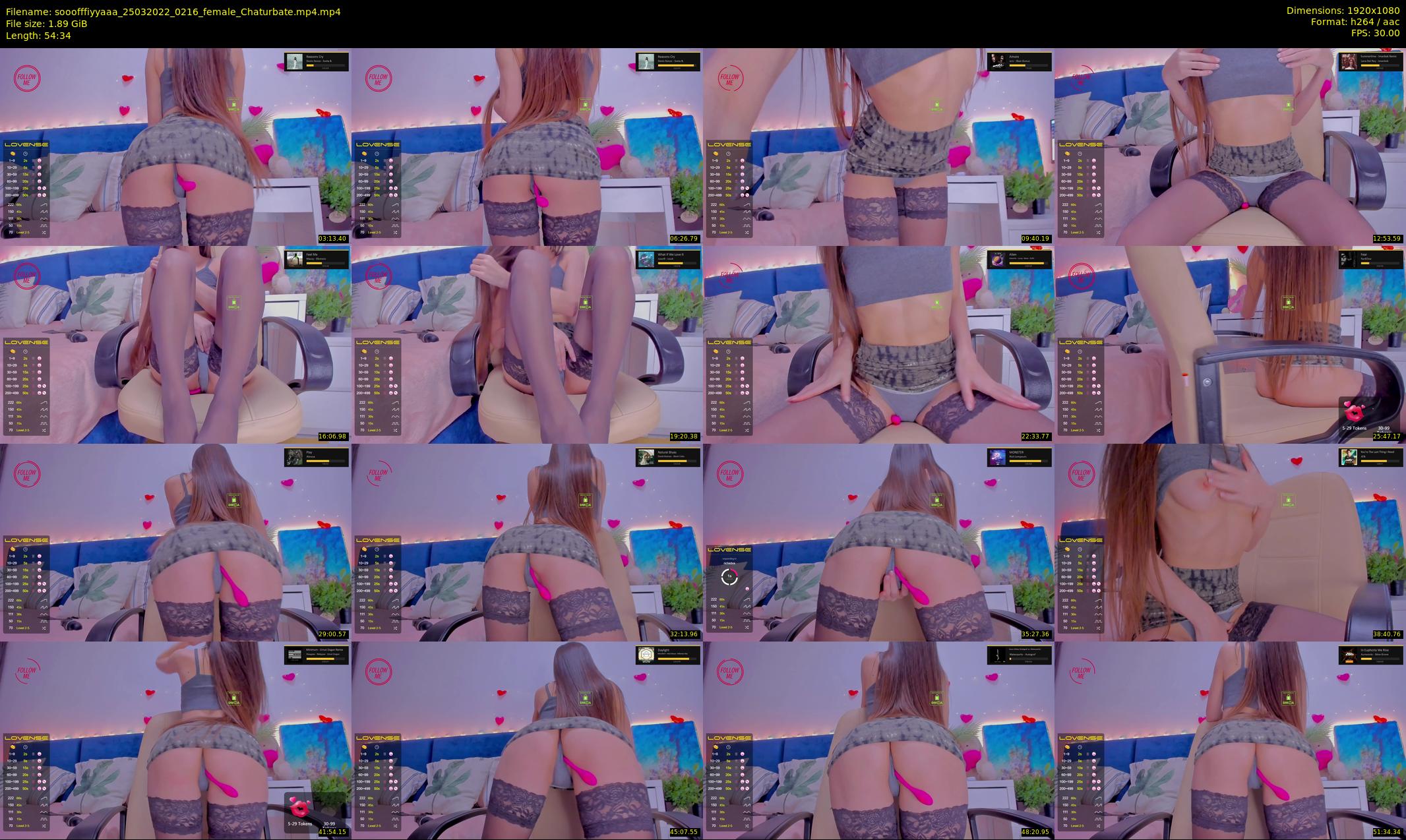 sooofffiyyaaa — 55 minute Chaturbate female cam show recording, 1080p, Mar 25, 2022