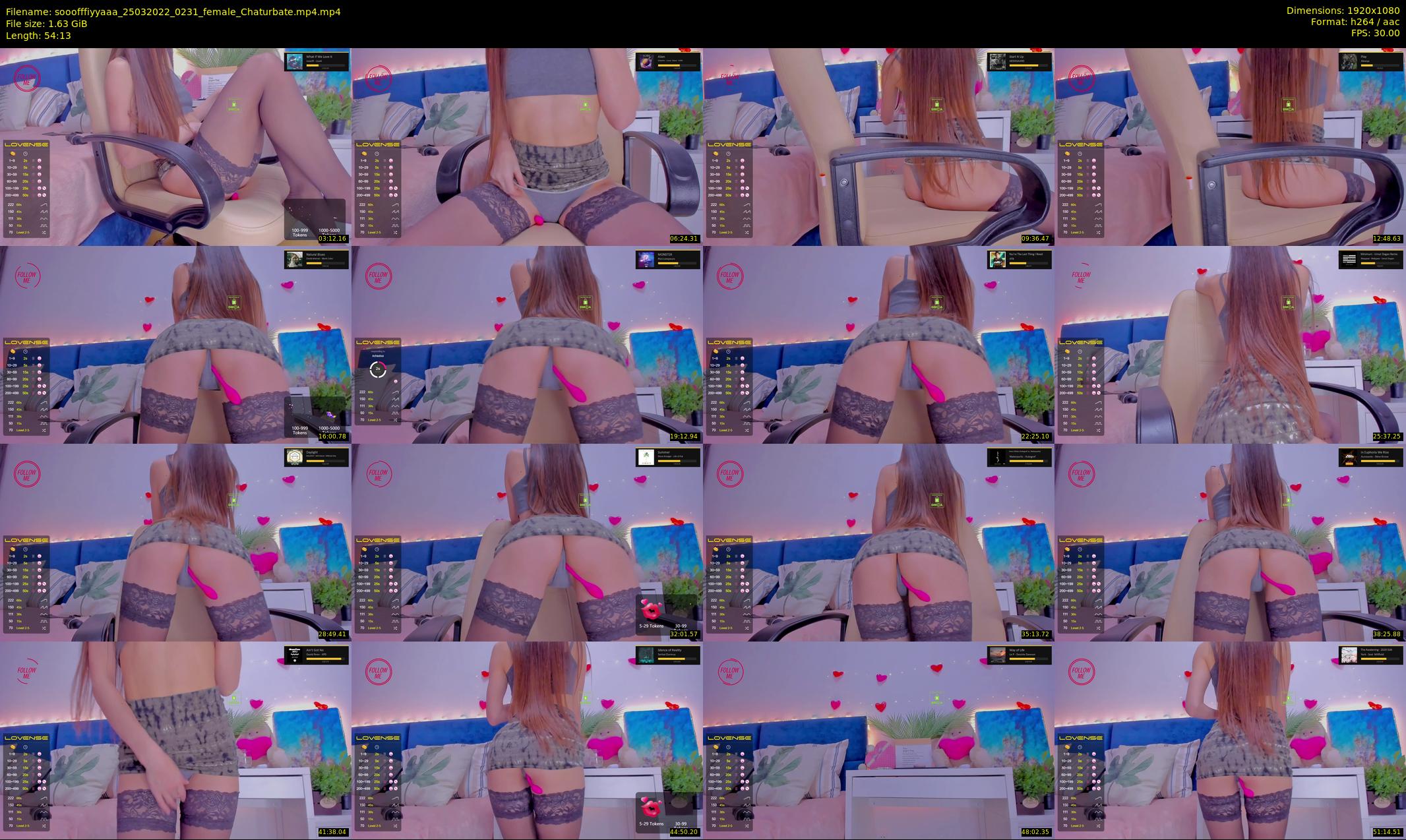 sooofffiyyaaa — 55 minute Chaturbate female cam show recording, 1080p, Mar 25, 2022