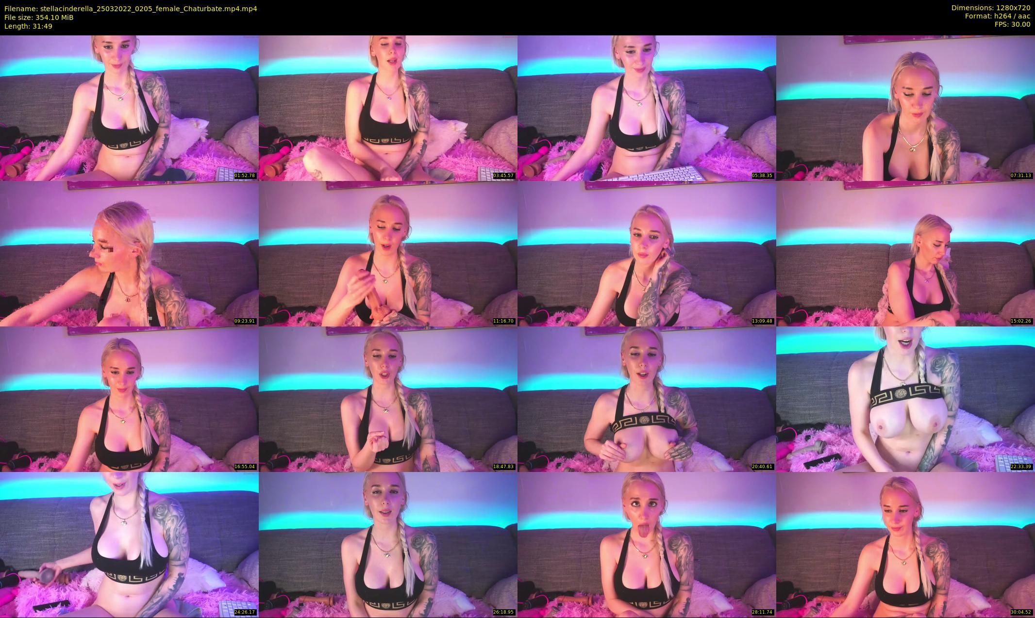 stellacinderella — 32 minute Chaturbate female cam show recording, 720p, Mar 25, 2022