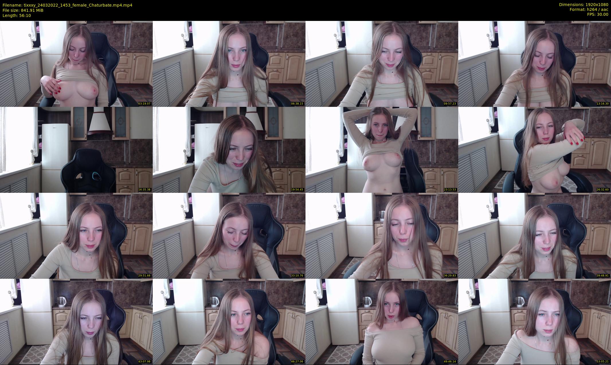 tixxxy — 57 minute Chaturbate female cam show recording, 1080p, Mar 24, 2022