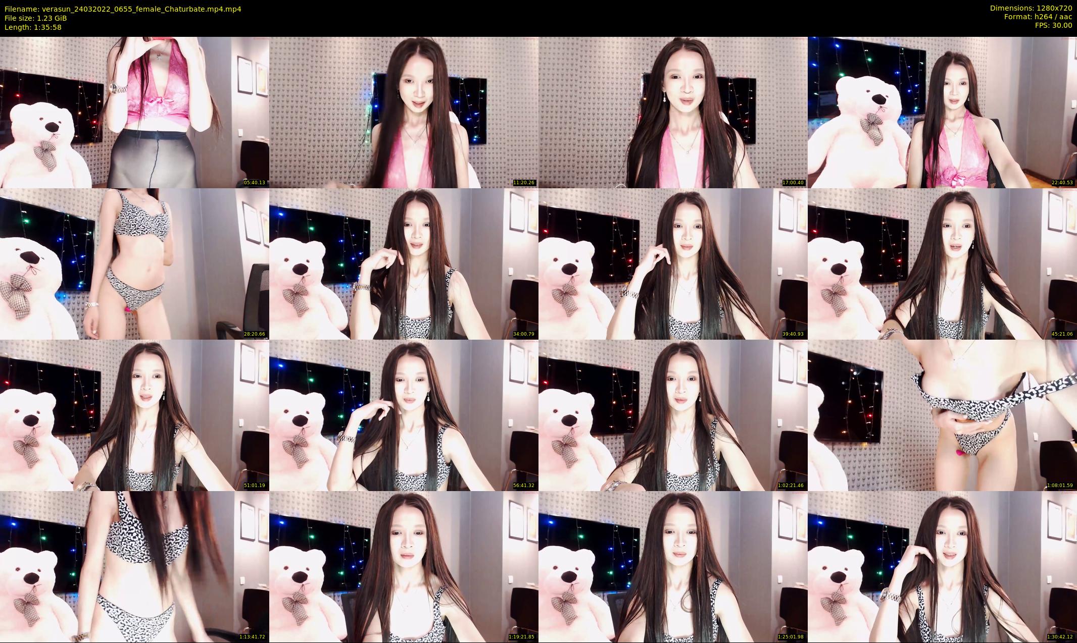 verasun — 96 minute Chaturbate female cam show recording, 720p, Mar 24, 2022
