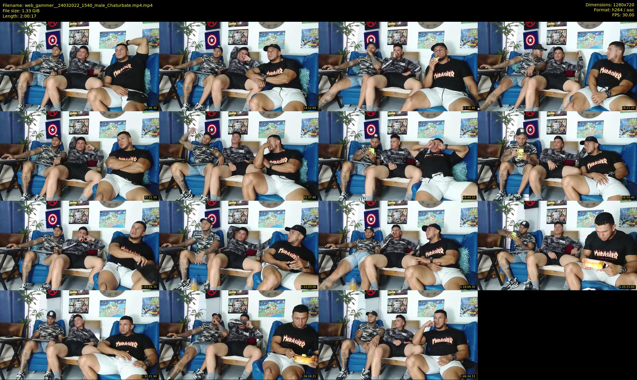 web_gammer_ — 121 minute Chaturbate male cam show recording, 720p, Mar 24, 2022