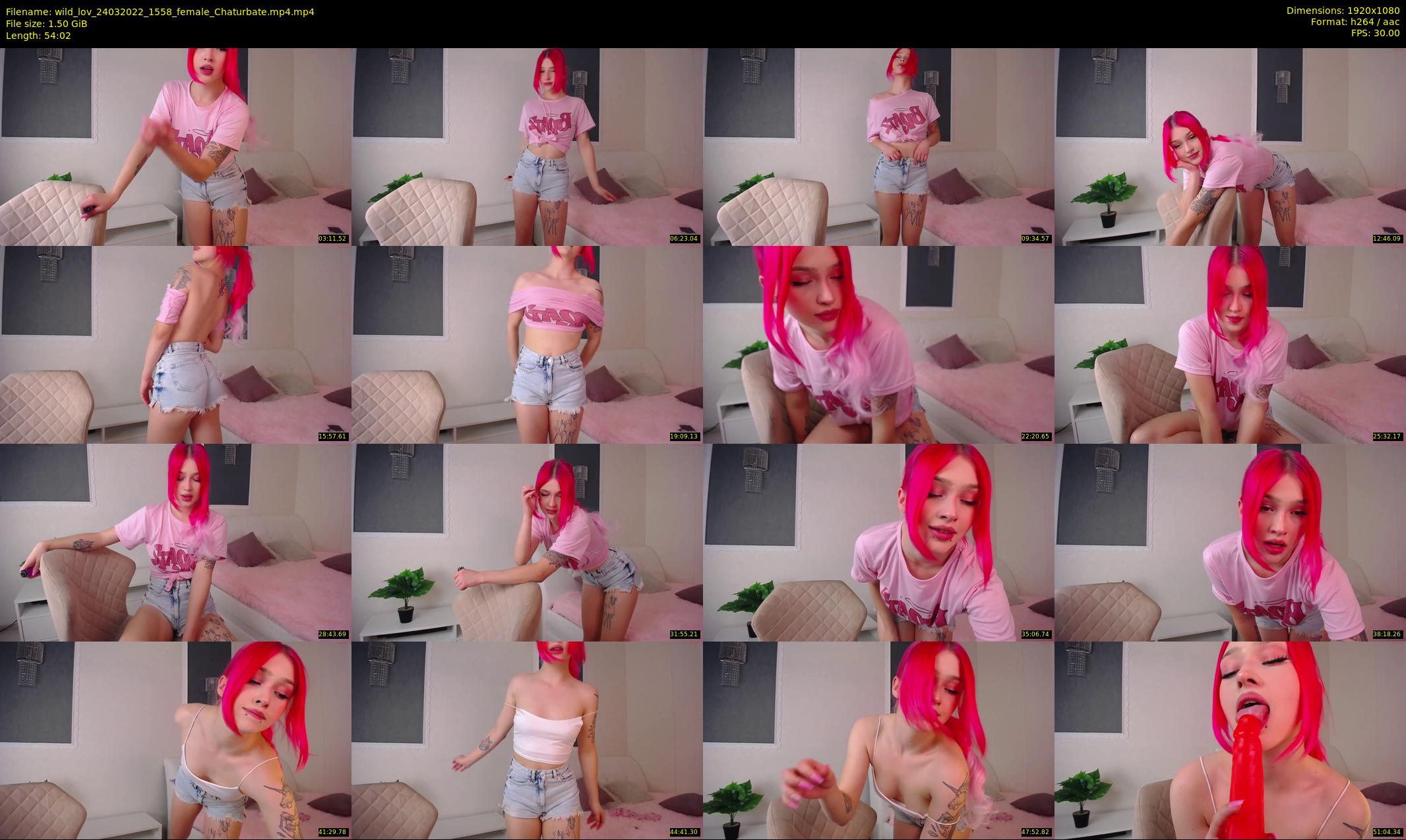 wild_lov — 55 minute Chaturbate female cam show recording, 1080p, Mar 24, 2022