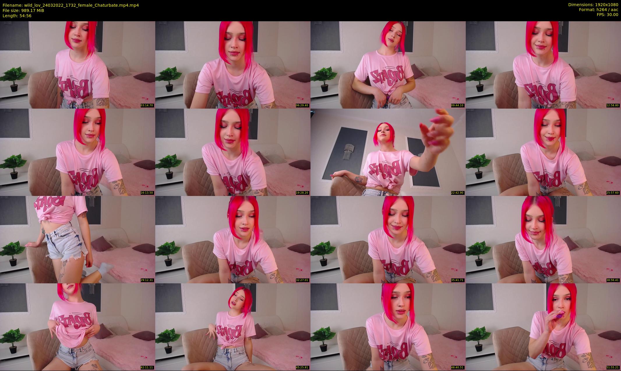 wild_lov — 55 minute Chaturbate female cam show recording, 1080p, Mar 24, 2022