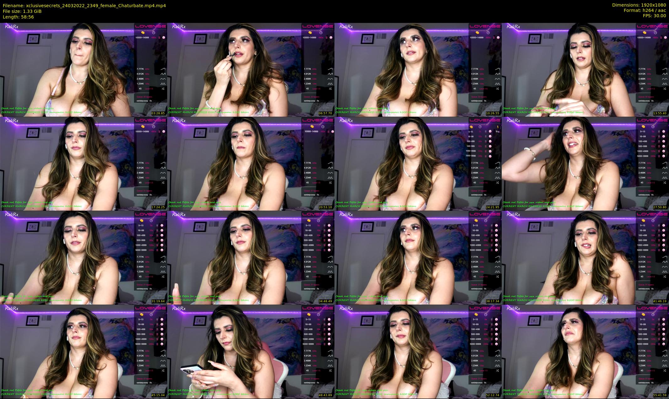 xclusivesecrets — 59 minute Chaturbate female cam show recording, 1080p, Mar 24, 2022