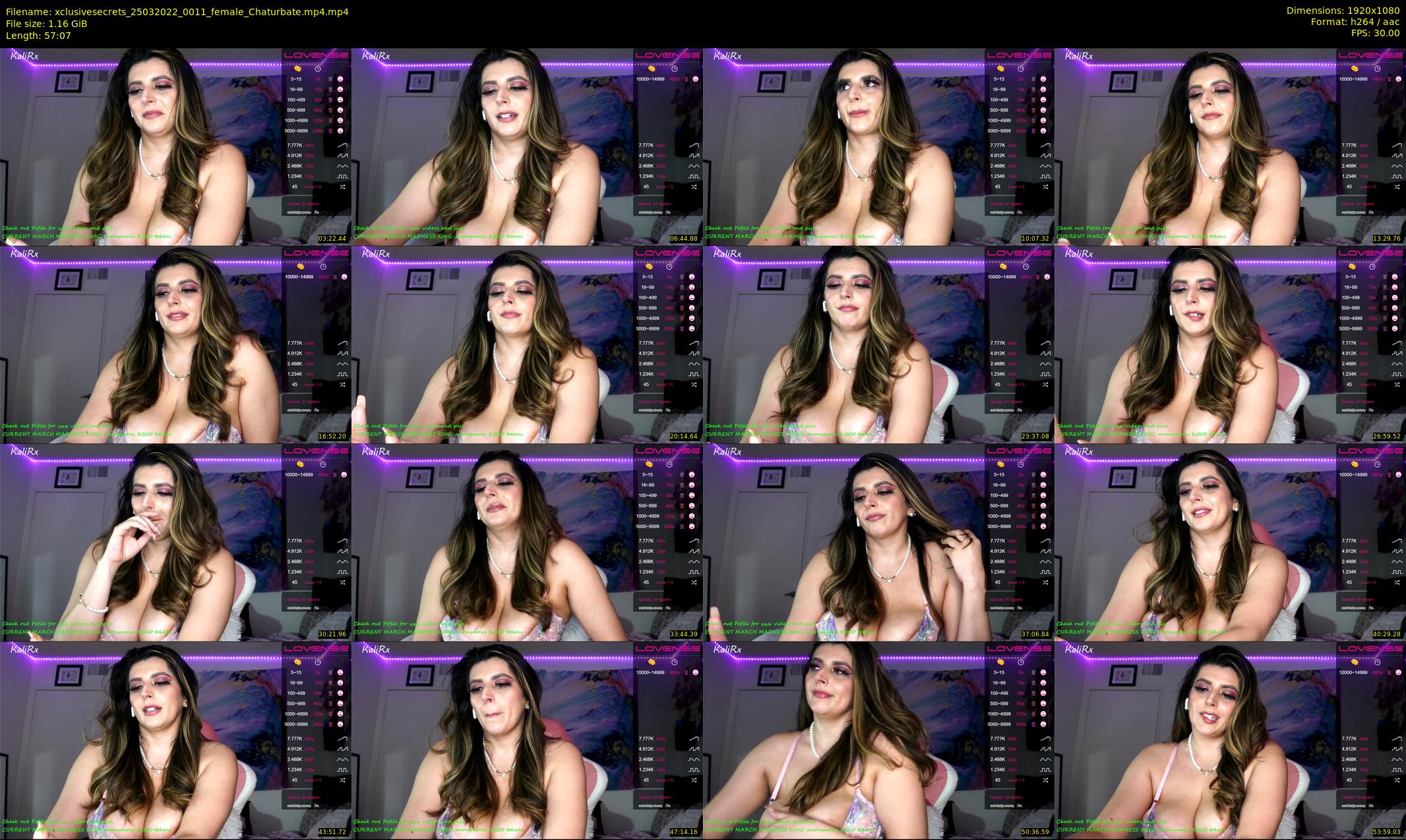 xclusivesecrets — 58 minute Chaturbate female cam show recording, 1080p, Mar 25, 2022