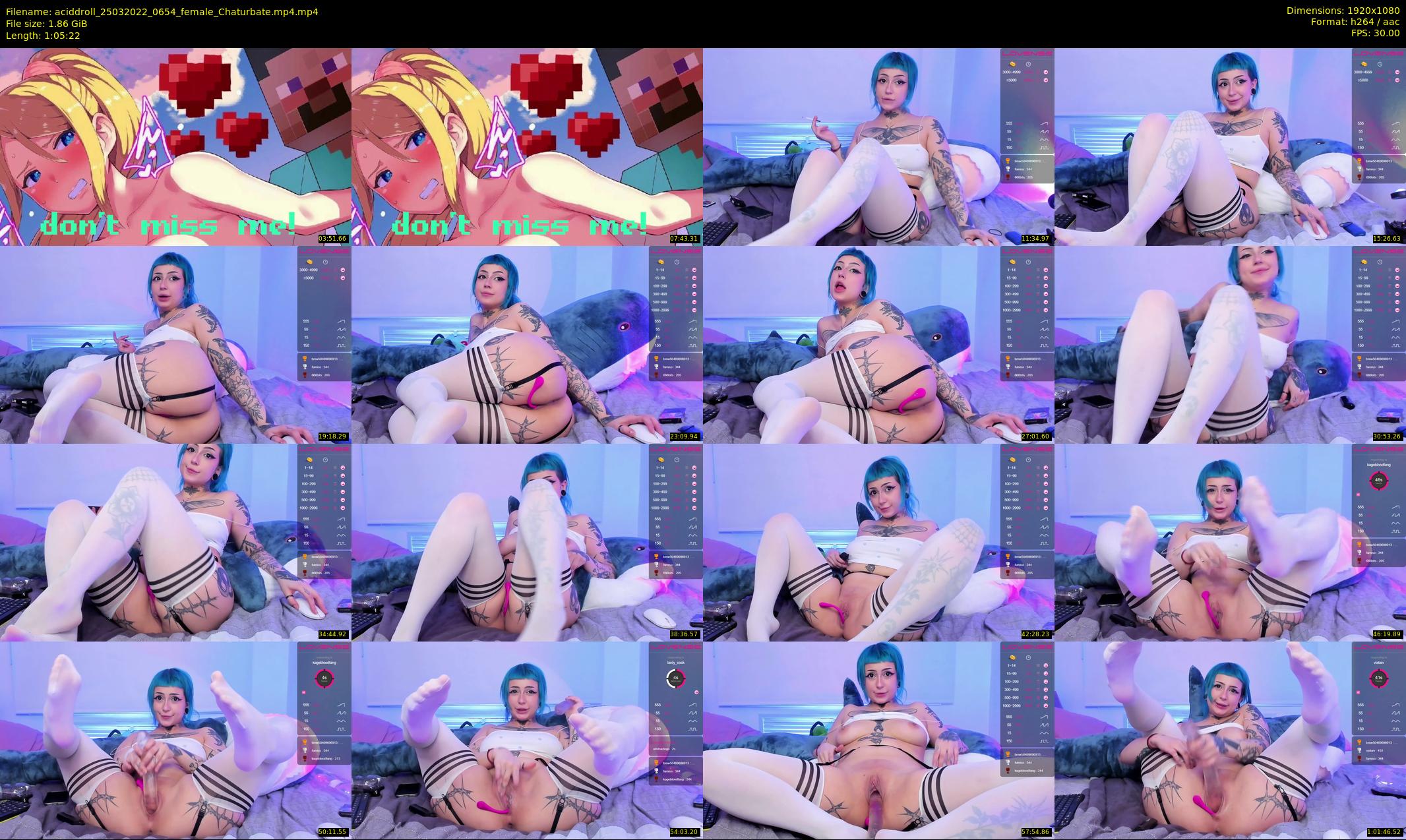 aciddroll — 66 minute Chaturbate female cam show recording, 1080p, Mar 25, 2022
