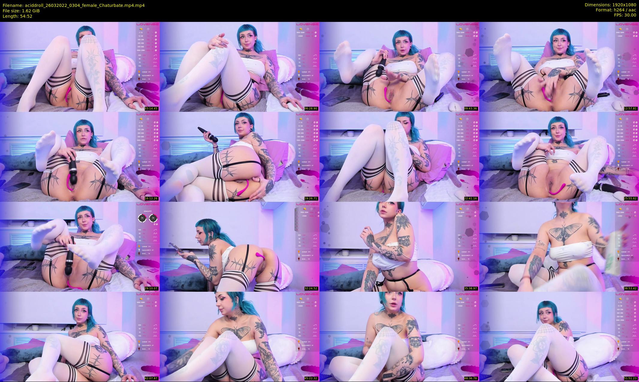 aciddroll — 55 minute Chaturbate female cam show recording, 1080p, Mar 26, 2022