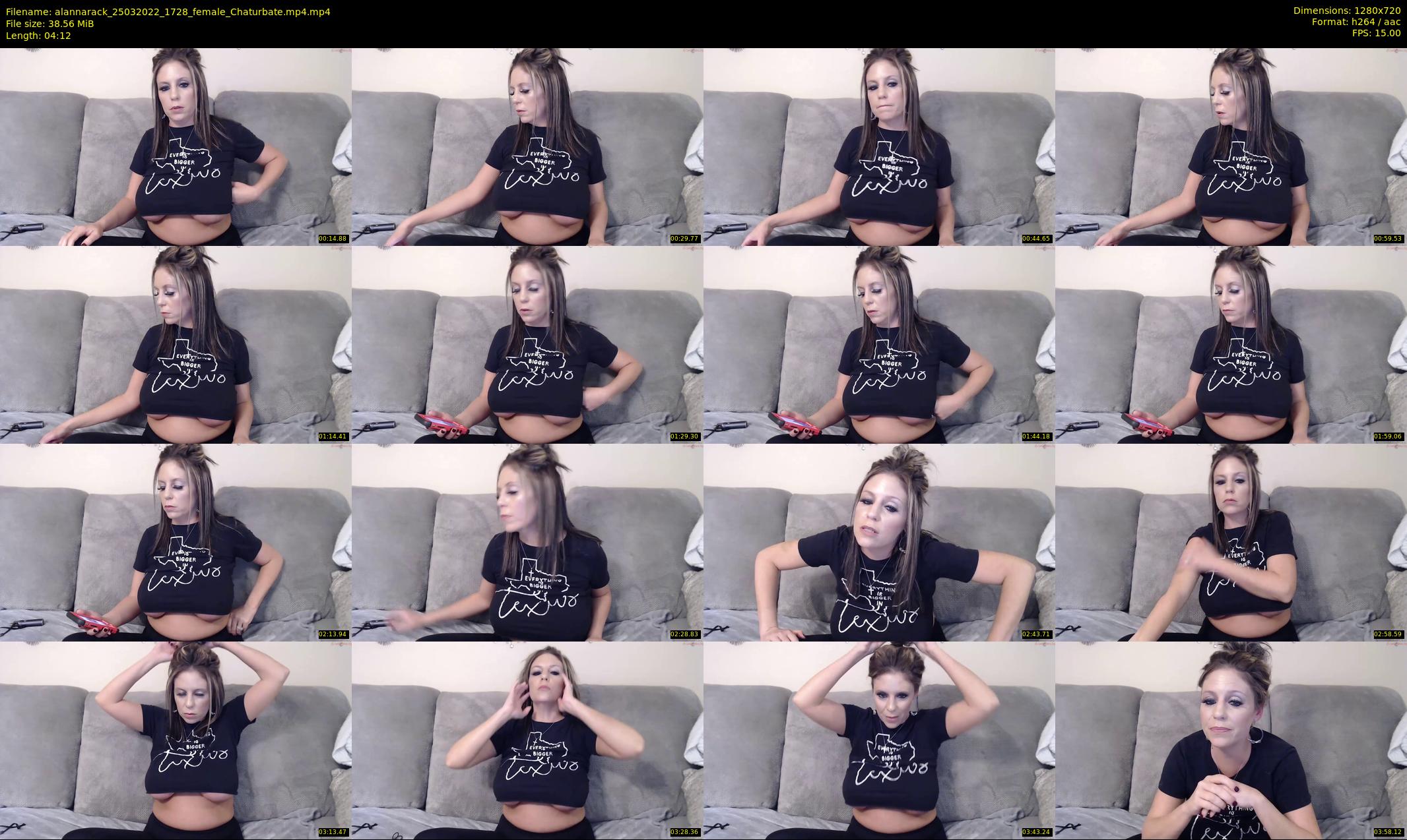 alannarack — 5 minute Chaturbate female cam show recording, 720p, Mar 25, 2022