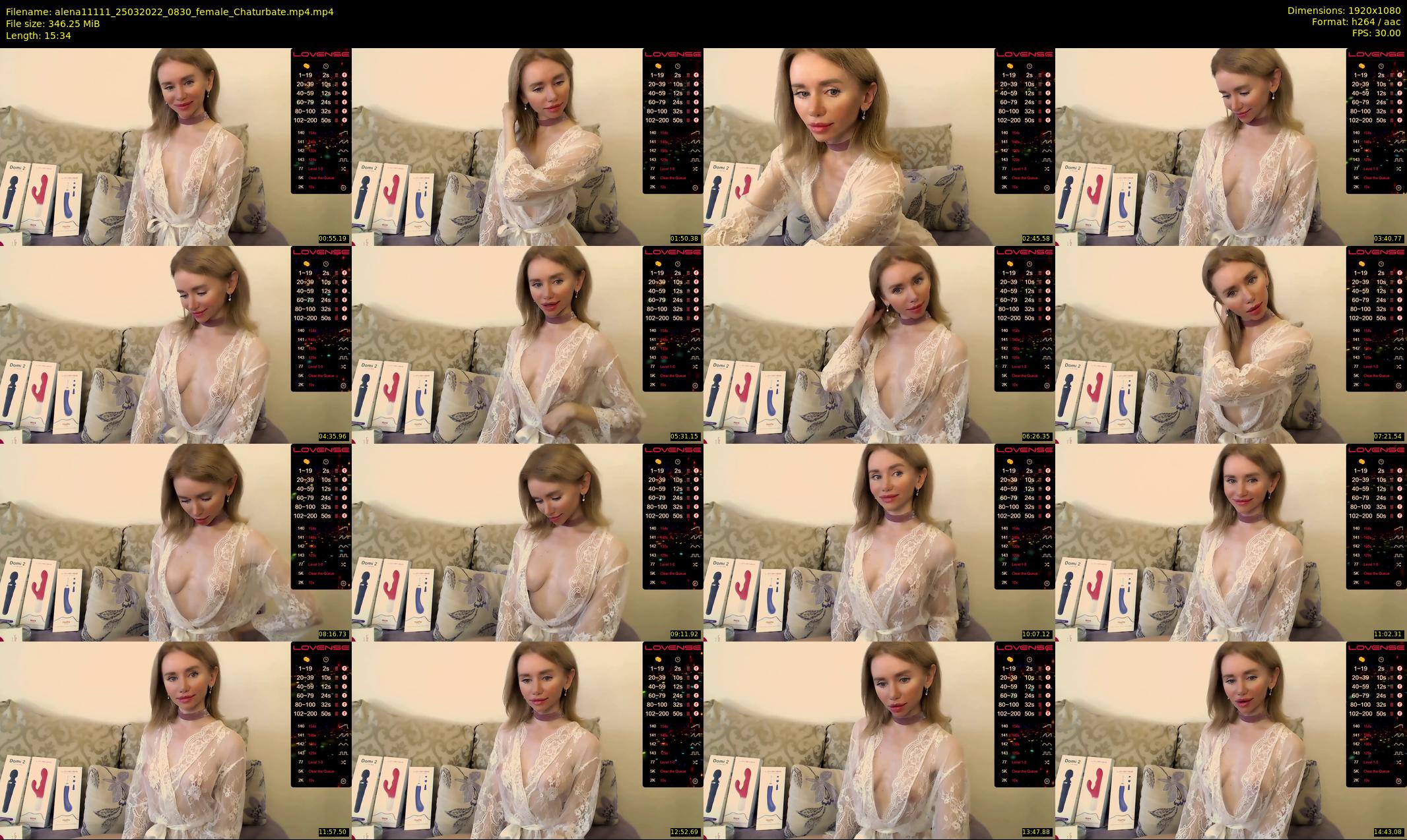 alena11111 — 16 minute Chaturbate female cam show recording, 1080p, Mar 25, 2022