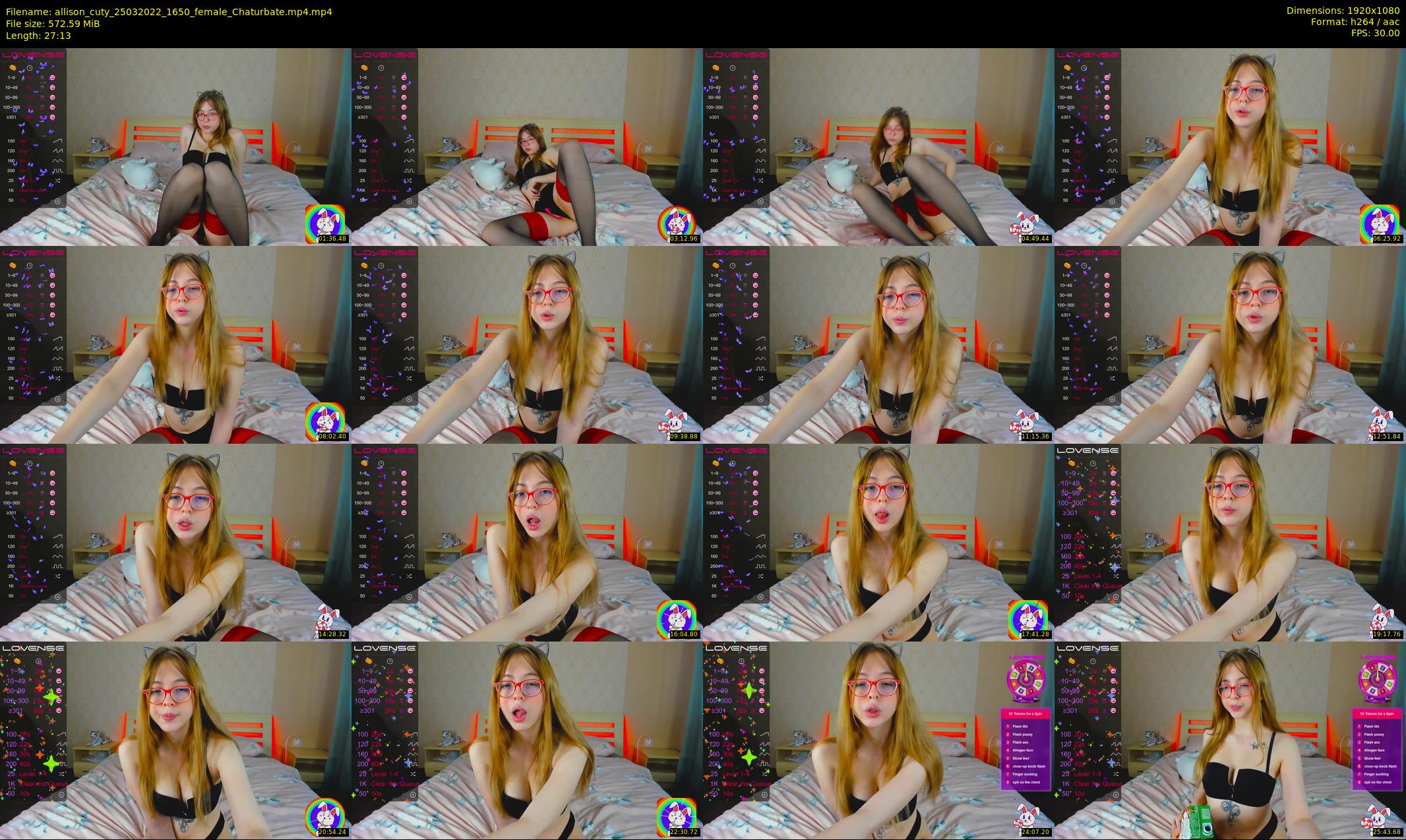 allison_cuty — 28 minute Chaturbate female cam show recording, 1080p, Mar 25, 2022