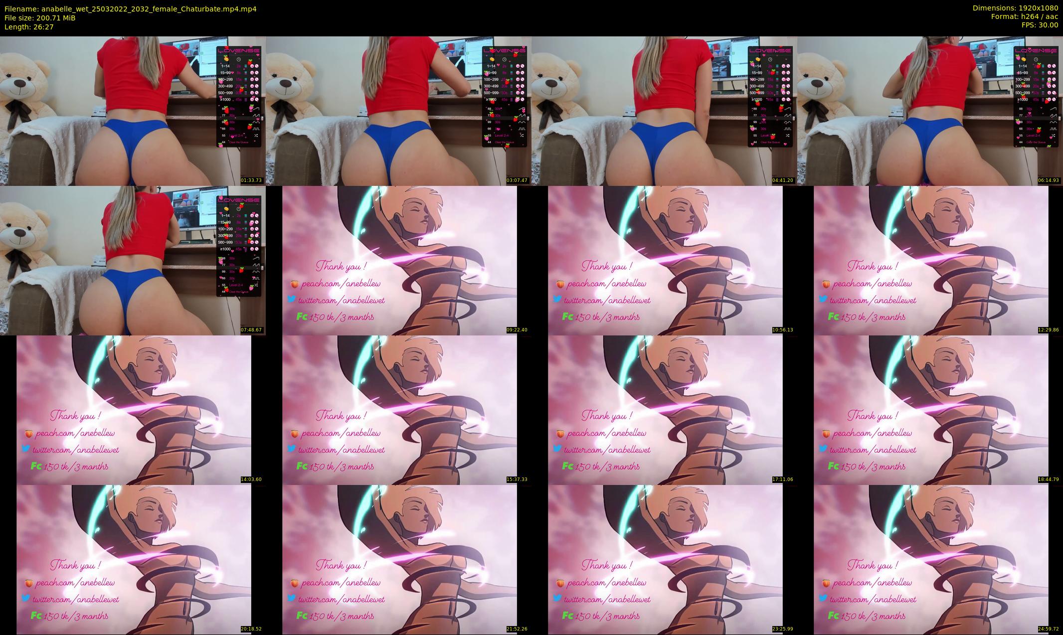 anabelle_wet — 27 minute Chaturbate female cam show recording, 1080p, Mar 25, 2022