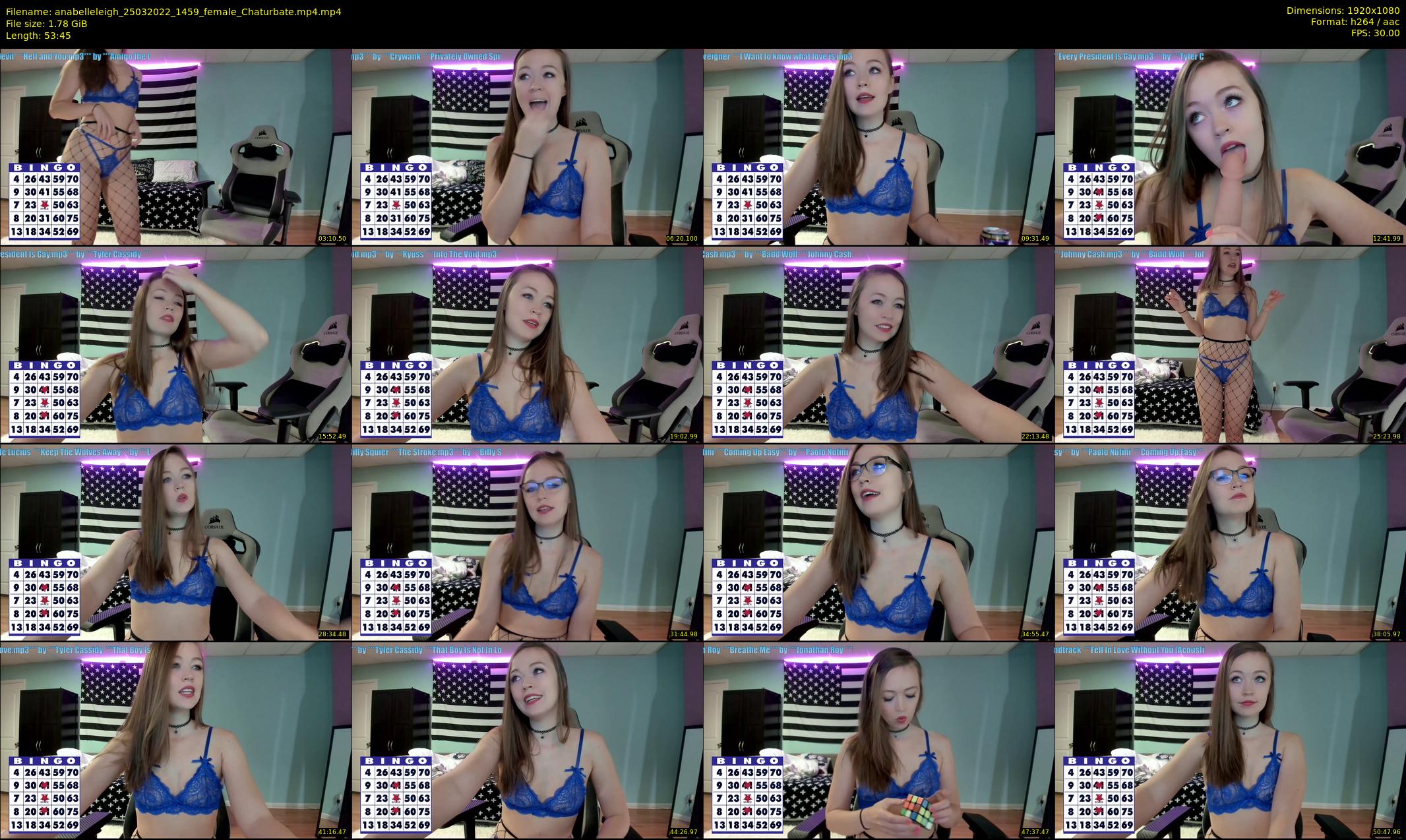 anabelleleigh — 54 minute Chaturbate female cam show recording, 1080p, Mar 25, 2022