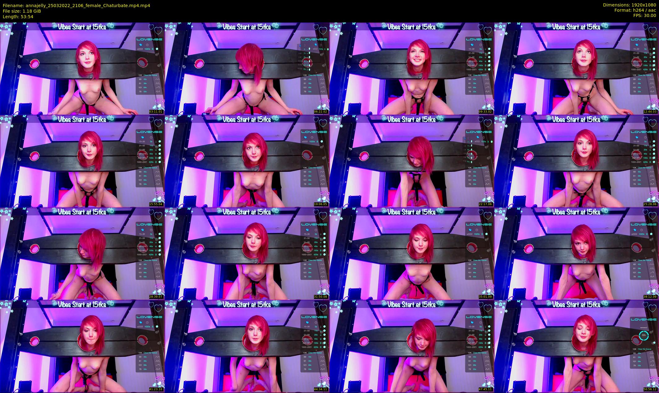 annajelly — 54 minute Chaturbate couple cam show recording, 1080p, Mar 25, 2022