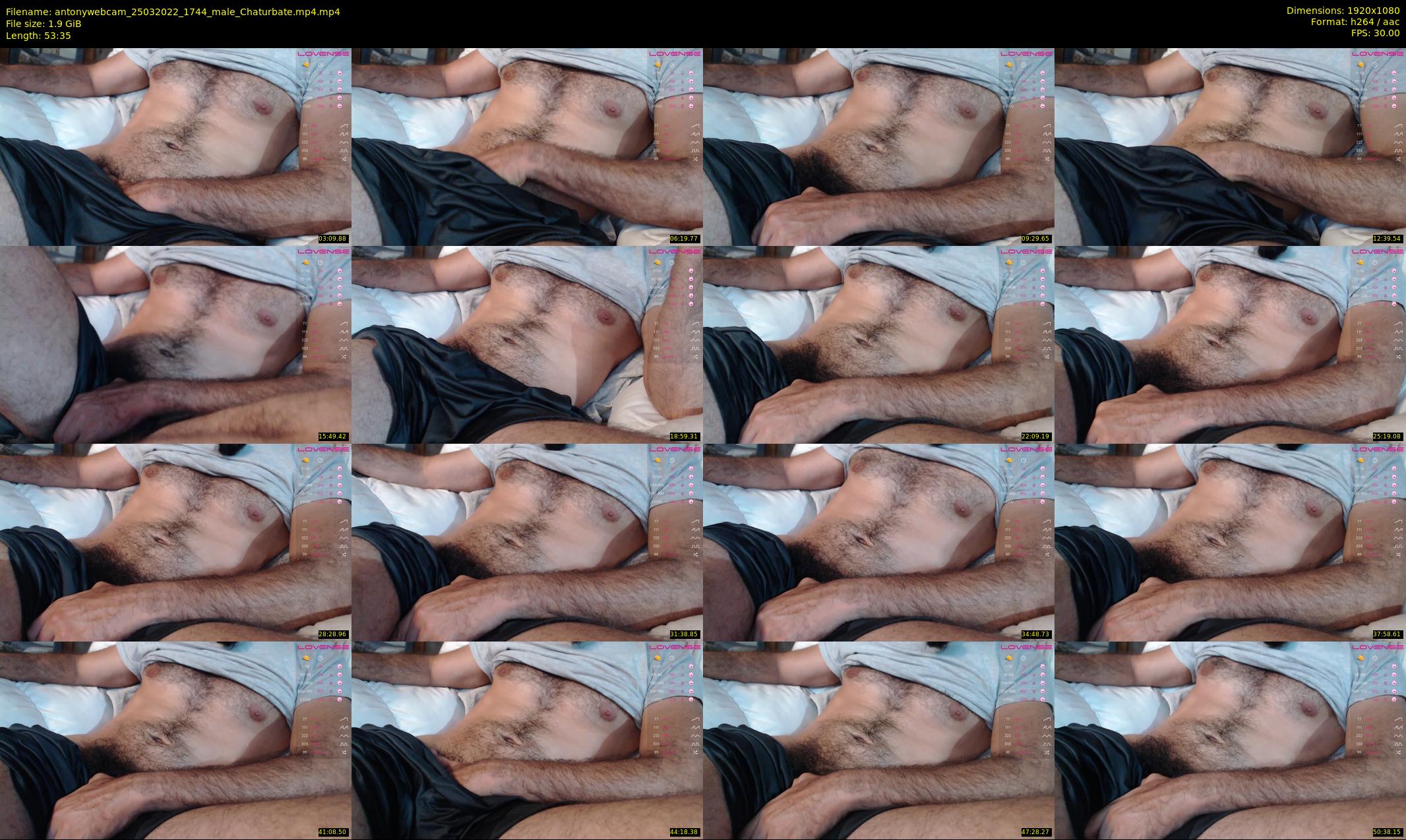 antonywebcam — 54 minute Chaturbate male cam show recording, 1080p, Mar 25, 2022