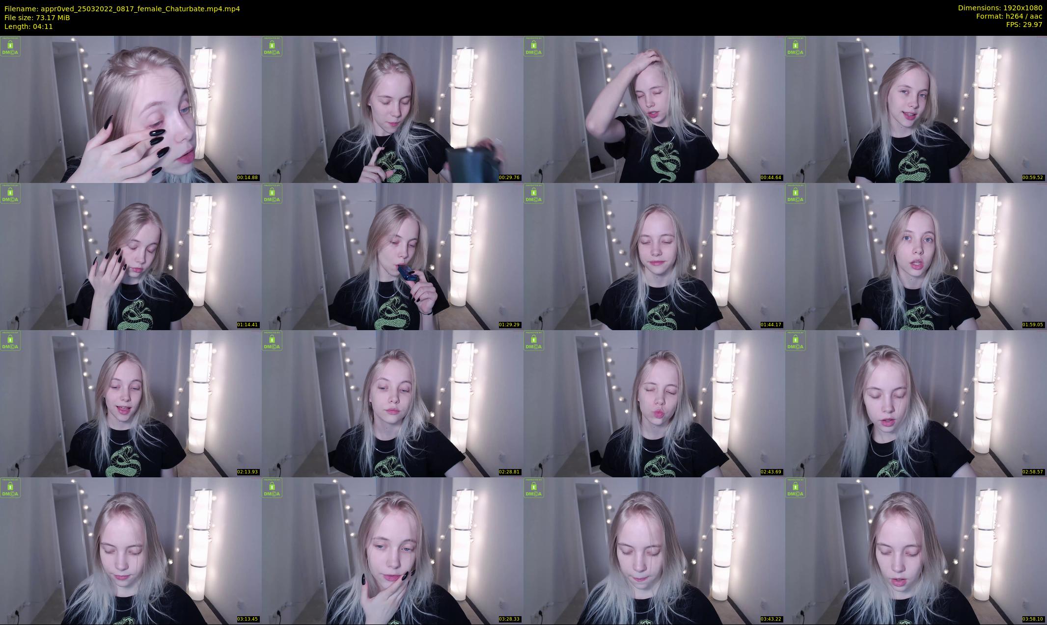 appr0ved — 5 minute Chaturbate female cam show recording, 1080p, Mar 25, 2022